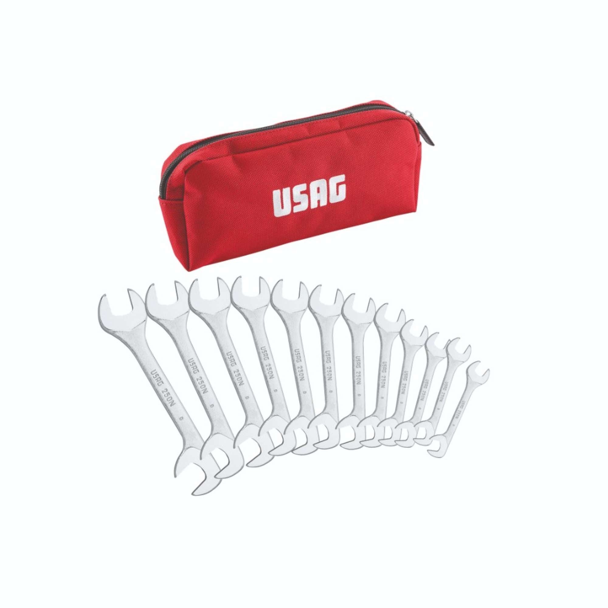 Set of 12 small double open end wrenches - Usag 250N/SE12 U02500386