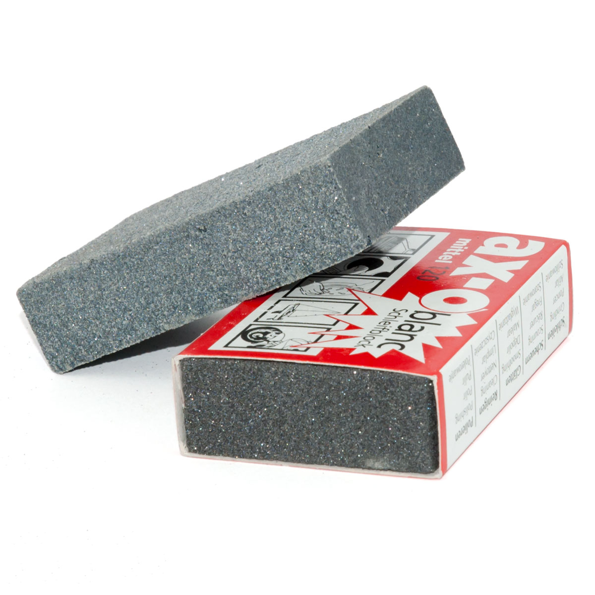 GBF Abrasive Rubber Blocks 80x50x20mm T.168 For manual satin finishing Rosver - Conf.1pz