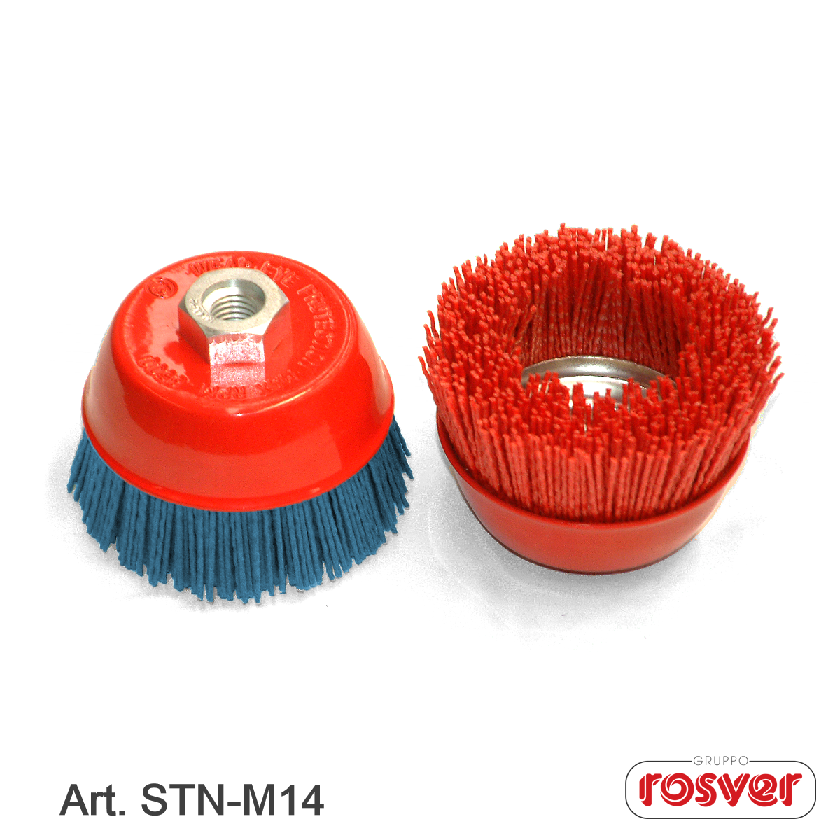 Nylon Cup Brushes M14 - Rosver - STN D.60 F.M14 - Conf.1pz