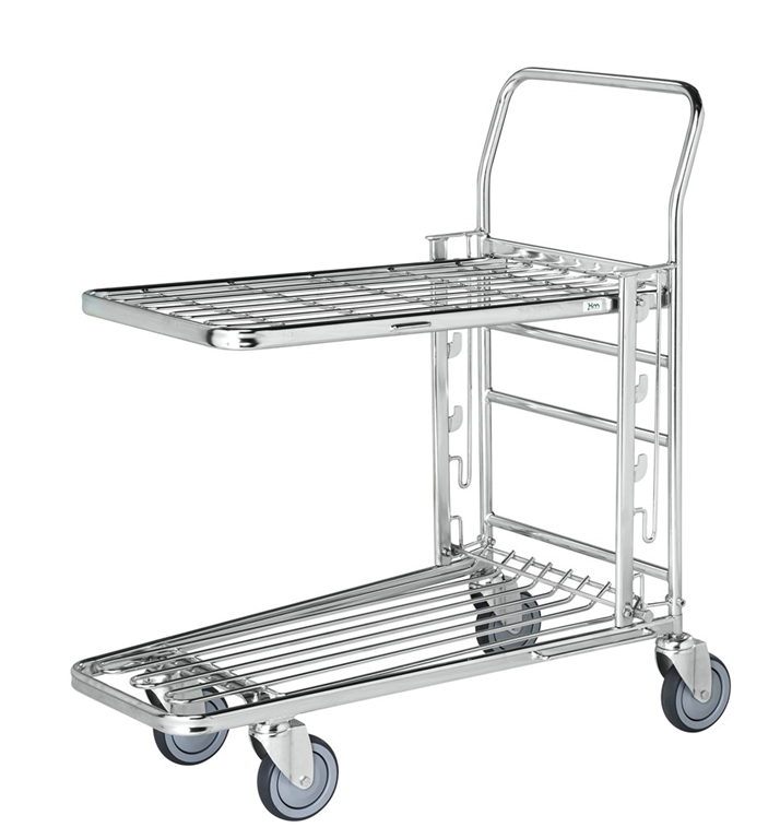 Shopping container carts with brake, 890 x 520 x 1000 load 300Kg - Kongamek