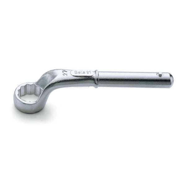 Chrome plated 65mm curved polygon wrenches with Beta operating lever attachment