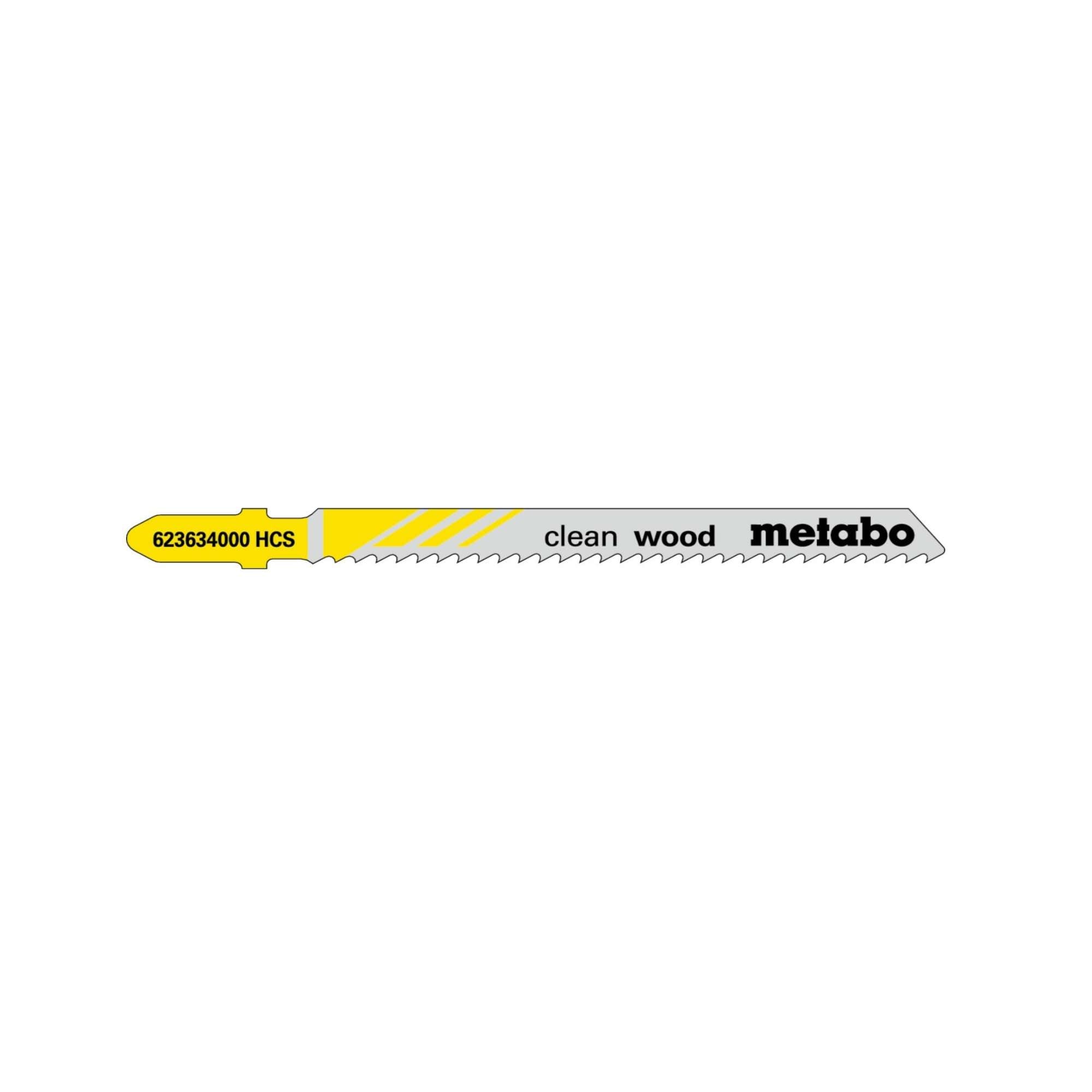 Jigsaw Blades, T101 B Pack of 5 - Metabo 23634
