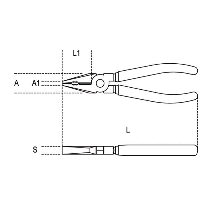 Combination pliers bright chrome-plated, bi-material han - Beta 1150BM