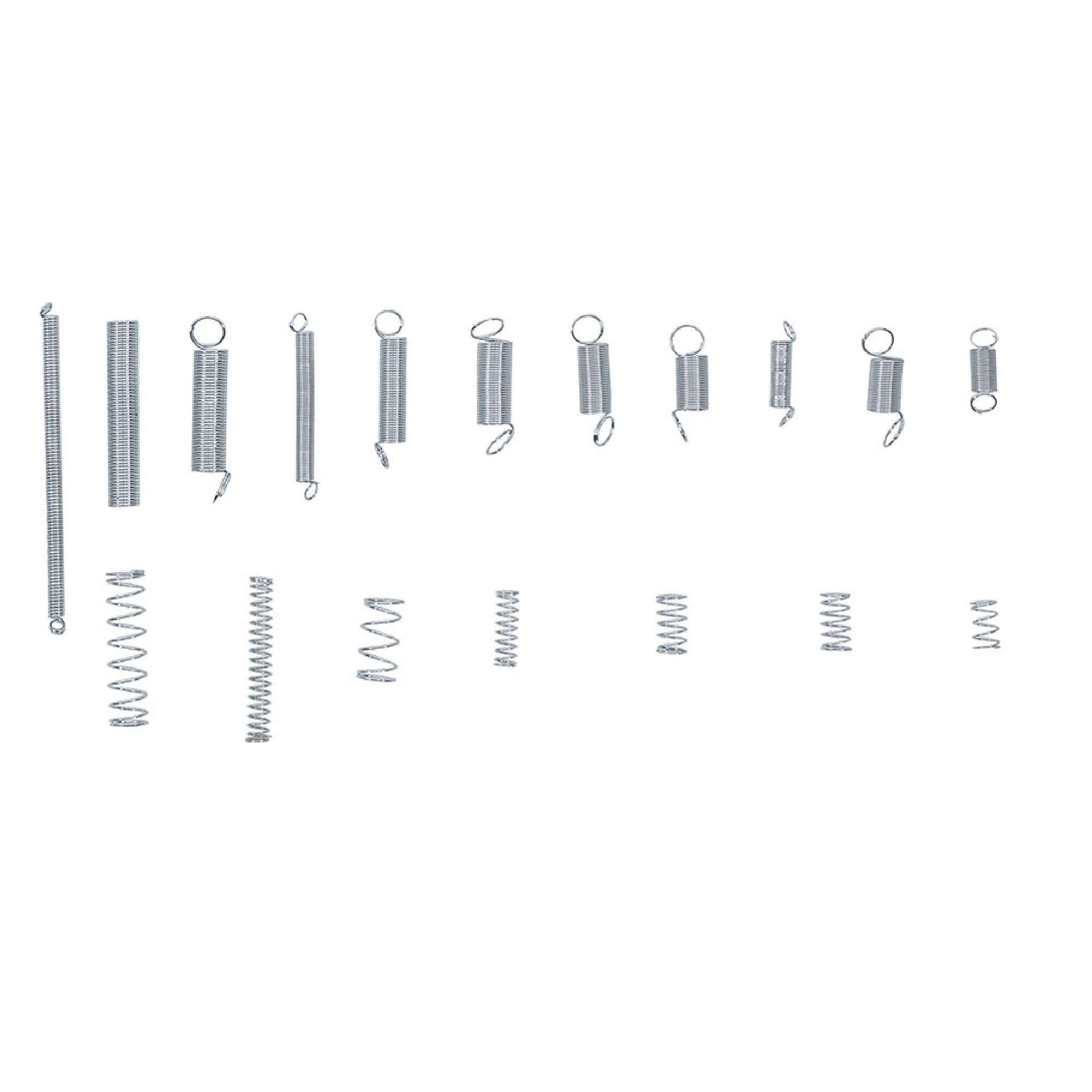 Assortment 200 pieces expansion and compression springs - Fermec BGS8047