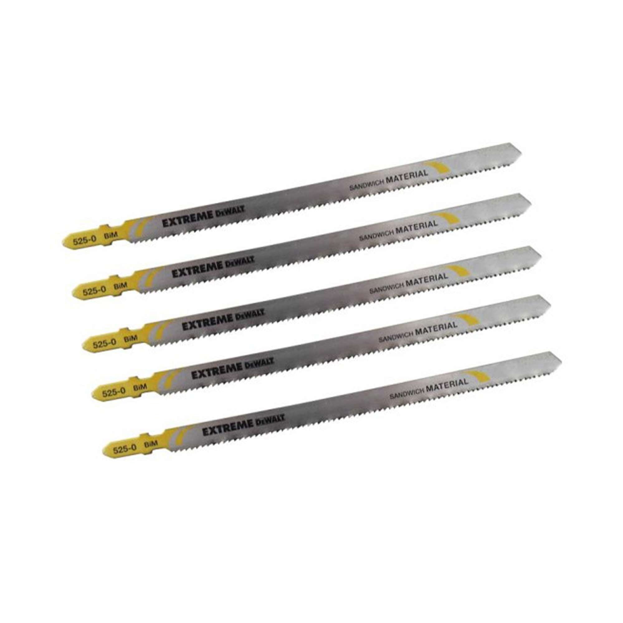 5 Jigsaw blades, multi material - Dewalt DT2084-QZ