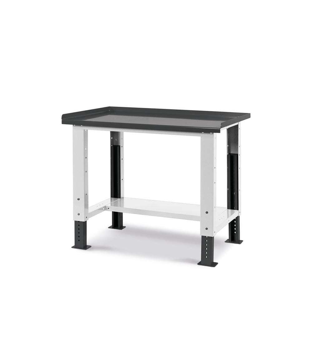 WORKSHOP WORKBENCH 1024 x 750 x 732-1107 H - STEEL TOP - FAMI - WORK UP ANTHRATIC GREY