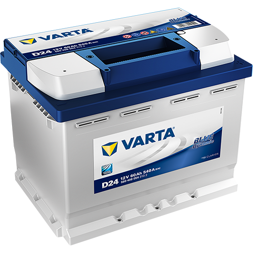 12V 60Ah 540A Car Battery, starter batteries - Varta D24 Blue Dynamic 560408054