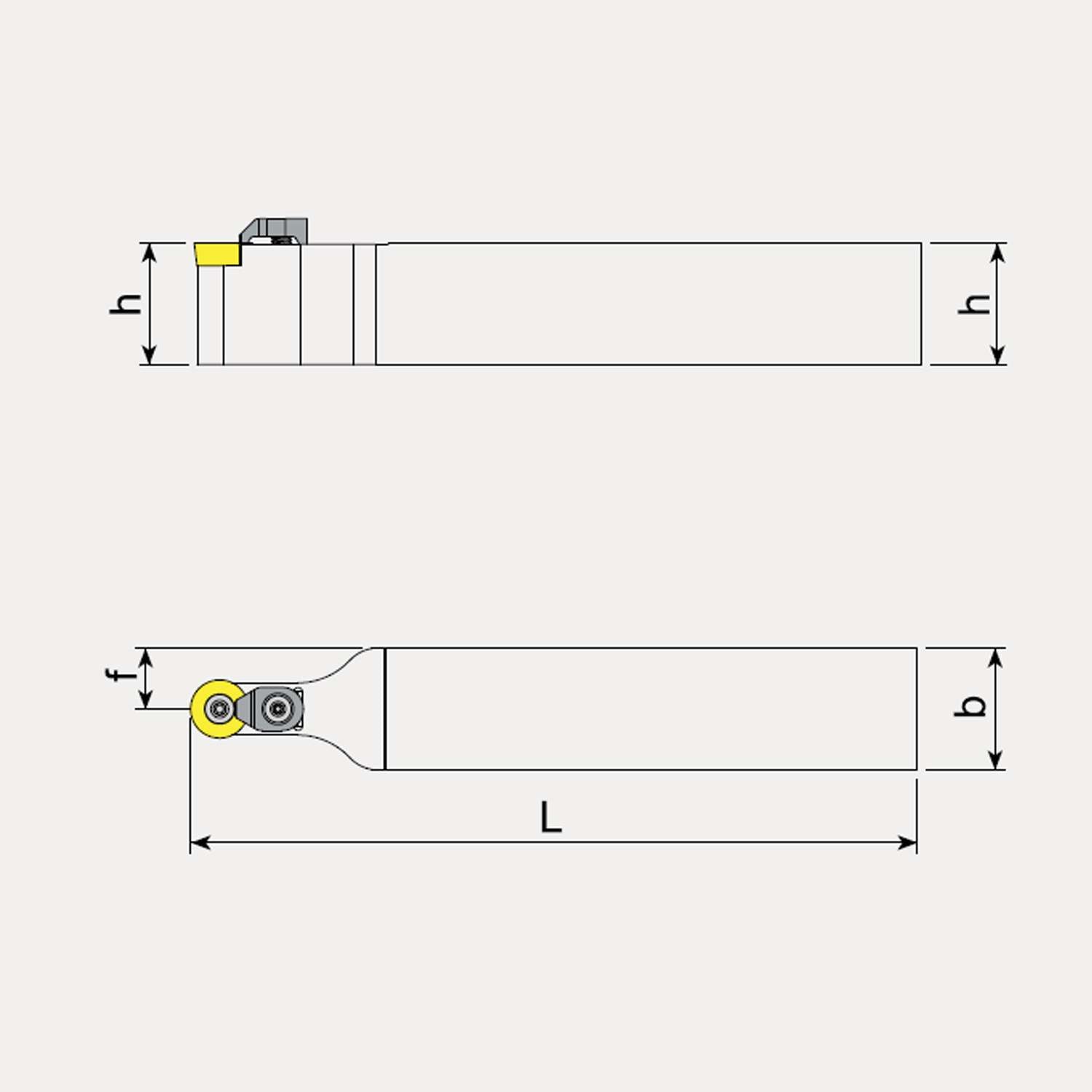 External Machining Toolholder, Left Hand - Positive Inserts - Talicarb SRDCN