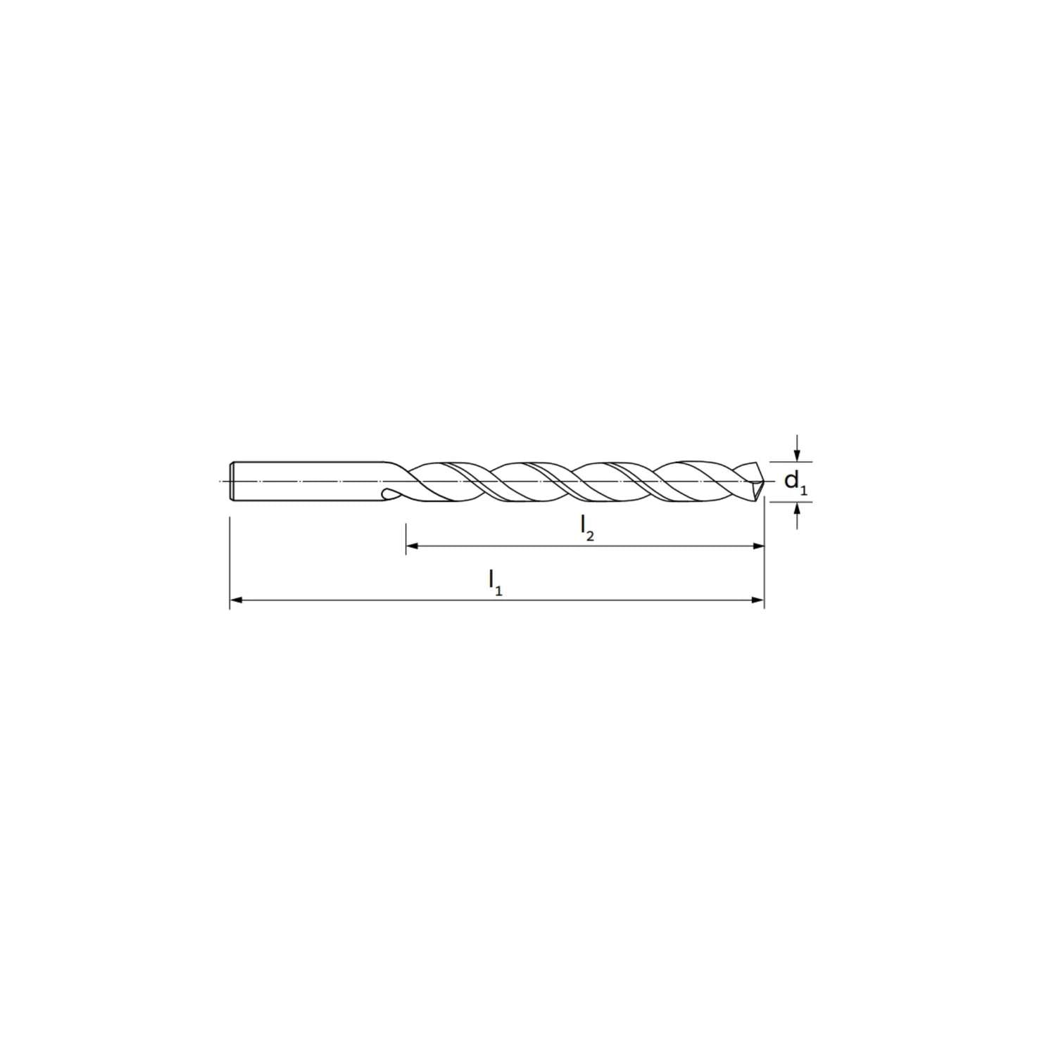 Specific cylindrical drill for stainless steel DIN 338 type VA  (2,75-5,7) ILIX