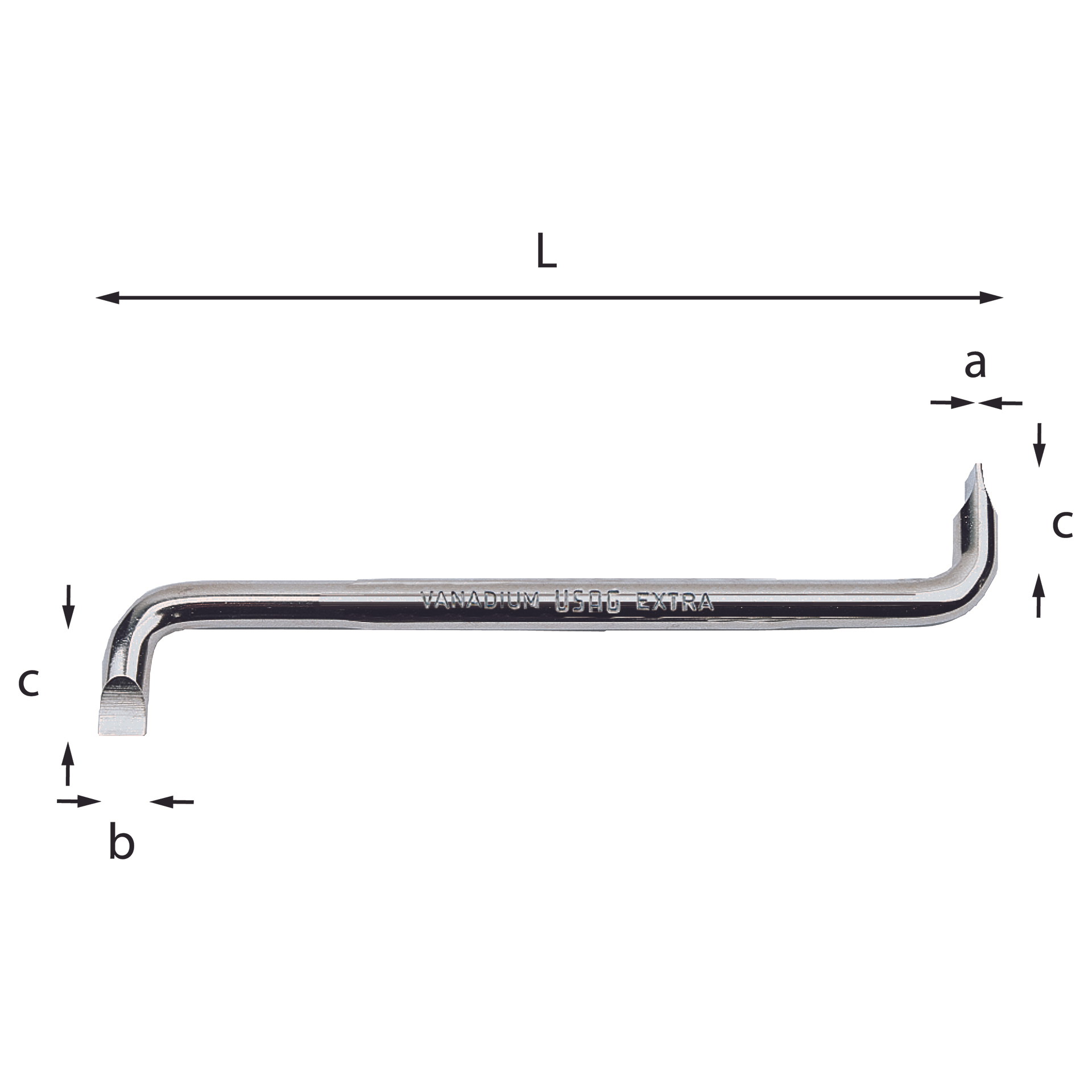 Offset screwdrivers for slot-head screws - Usag 340