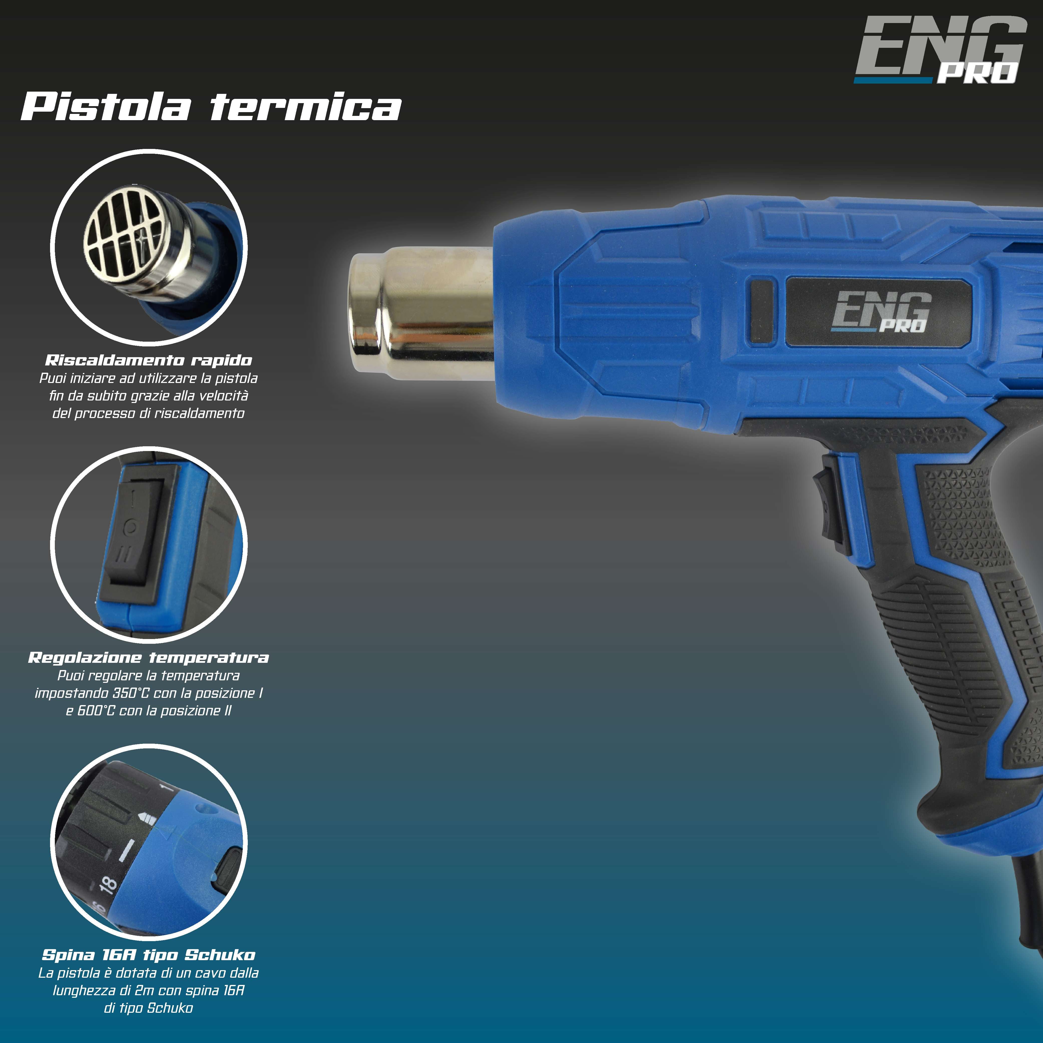 Heat gun 230V 600C - UM 90 PA15 - ENG PRO