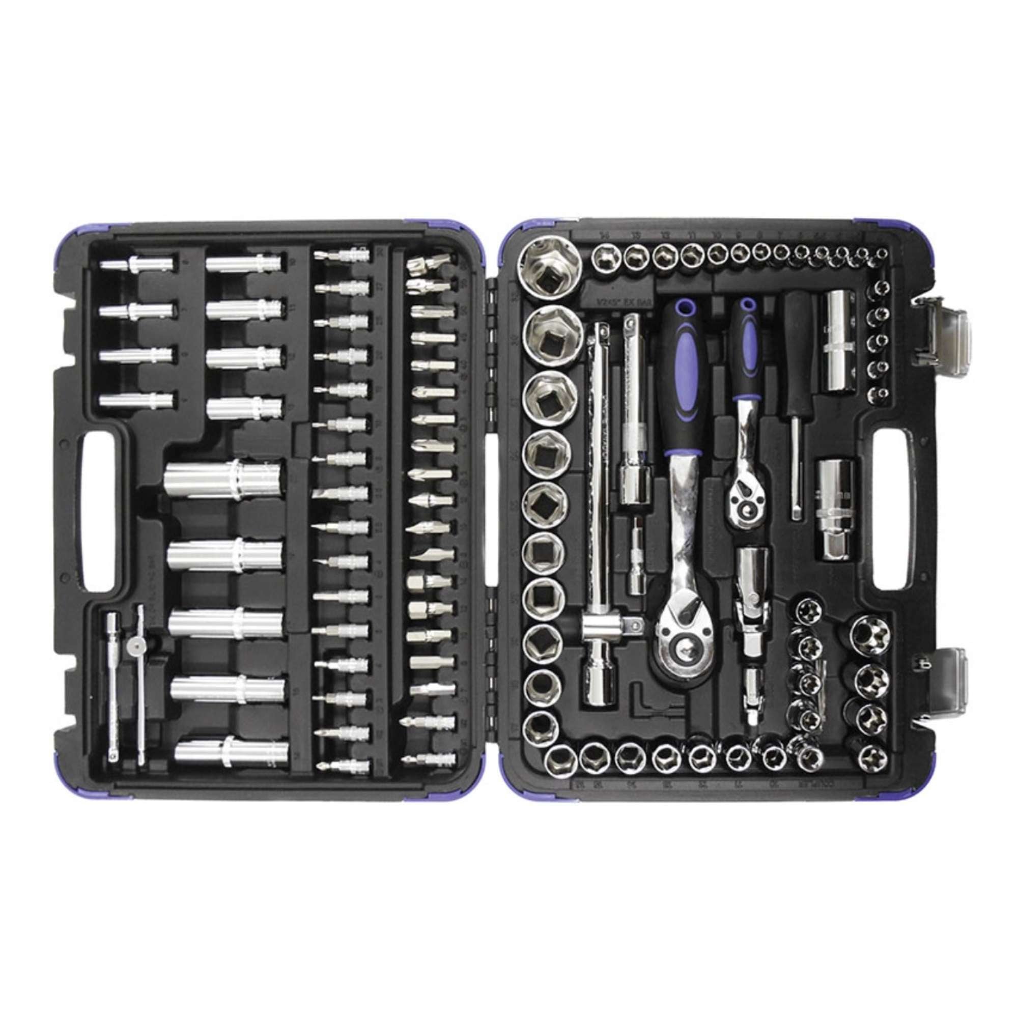 Series Sockets in box 108 pieces 1/4"-1/2"+ Torx - Fermec FM 35108