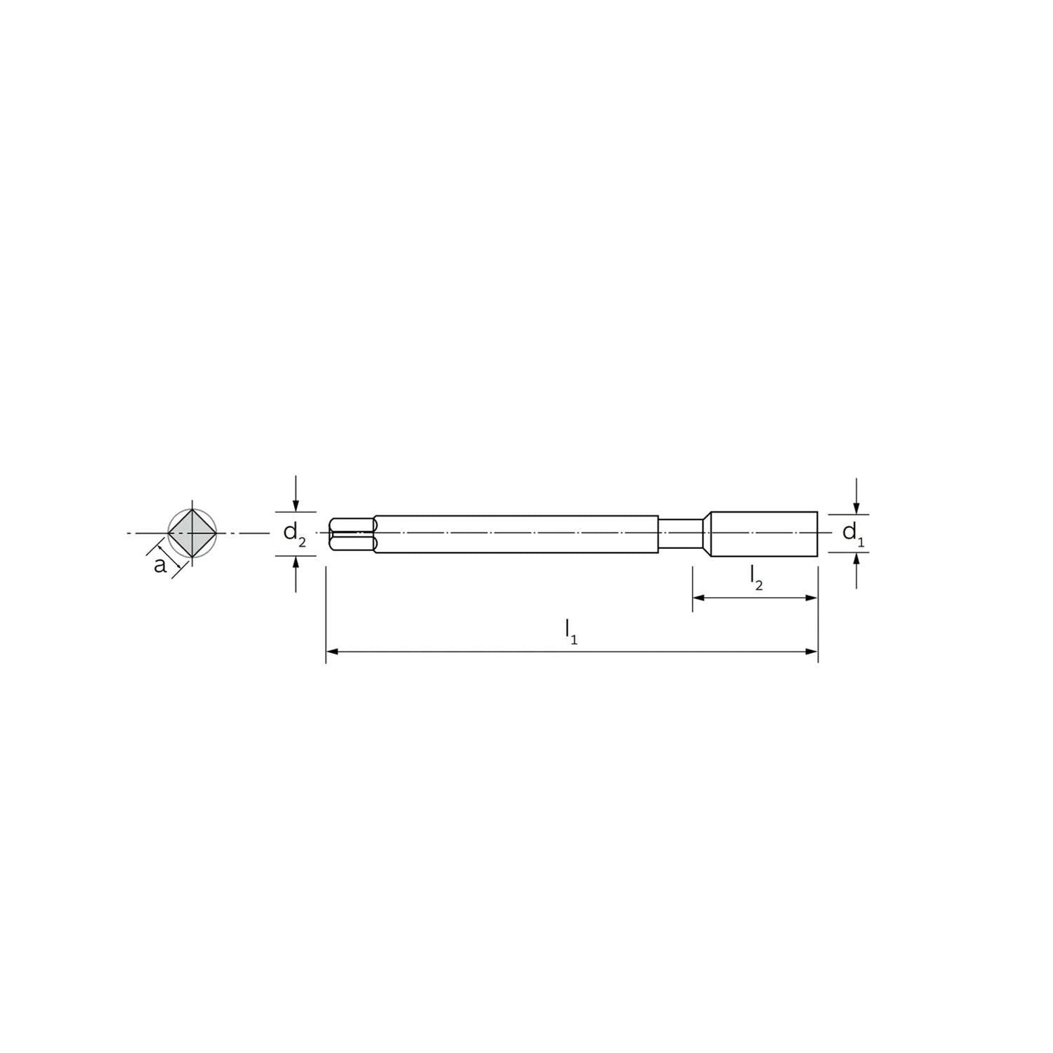 Specific machine tap for stainless steel DIN 374 12X1 - ILIX