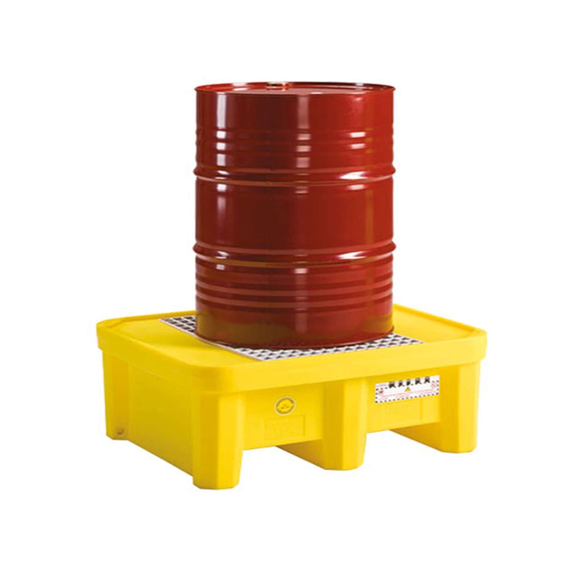 CONTAINMENT TANK WITH GRID 1350 X 1350 X 970 H IN POLYETHYLENE 1050 L - FAMI FAX002067000005 - YELLOW