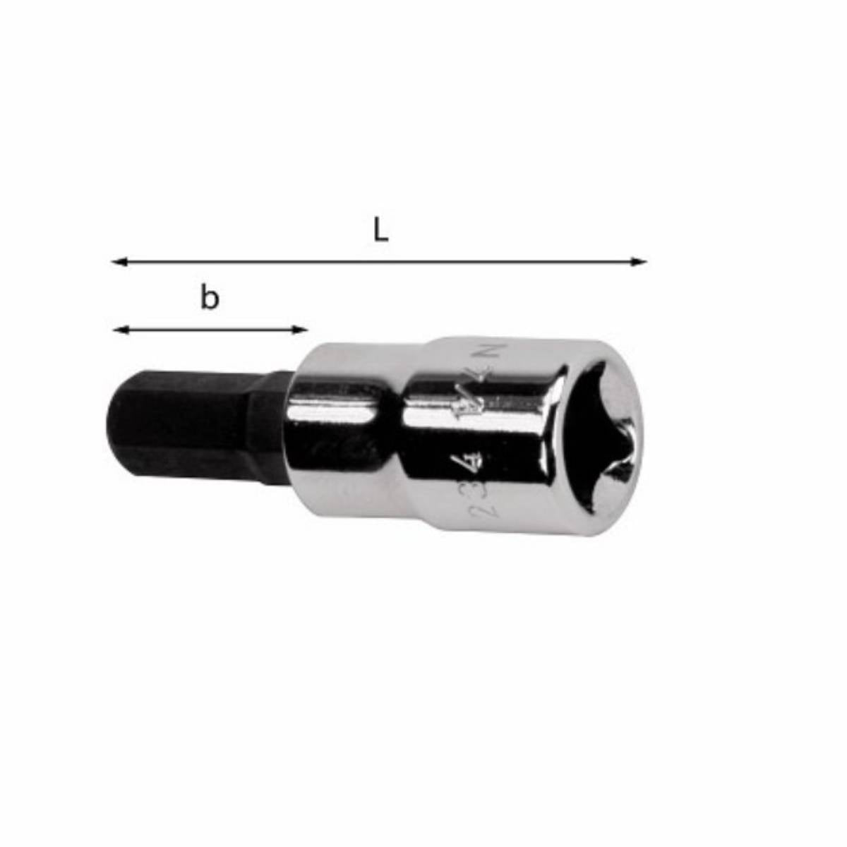 Socket wrench for hex socket screws - 234 1/2N Usag