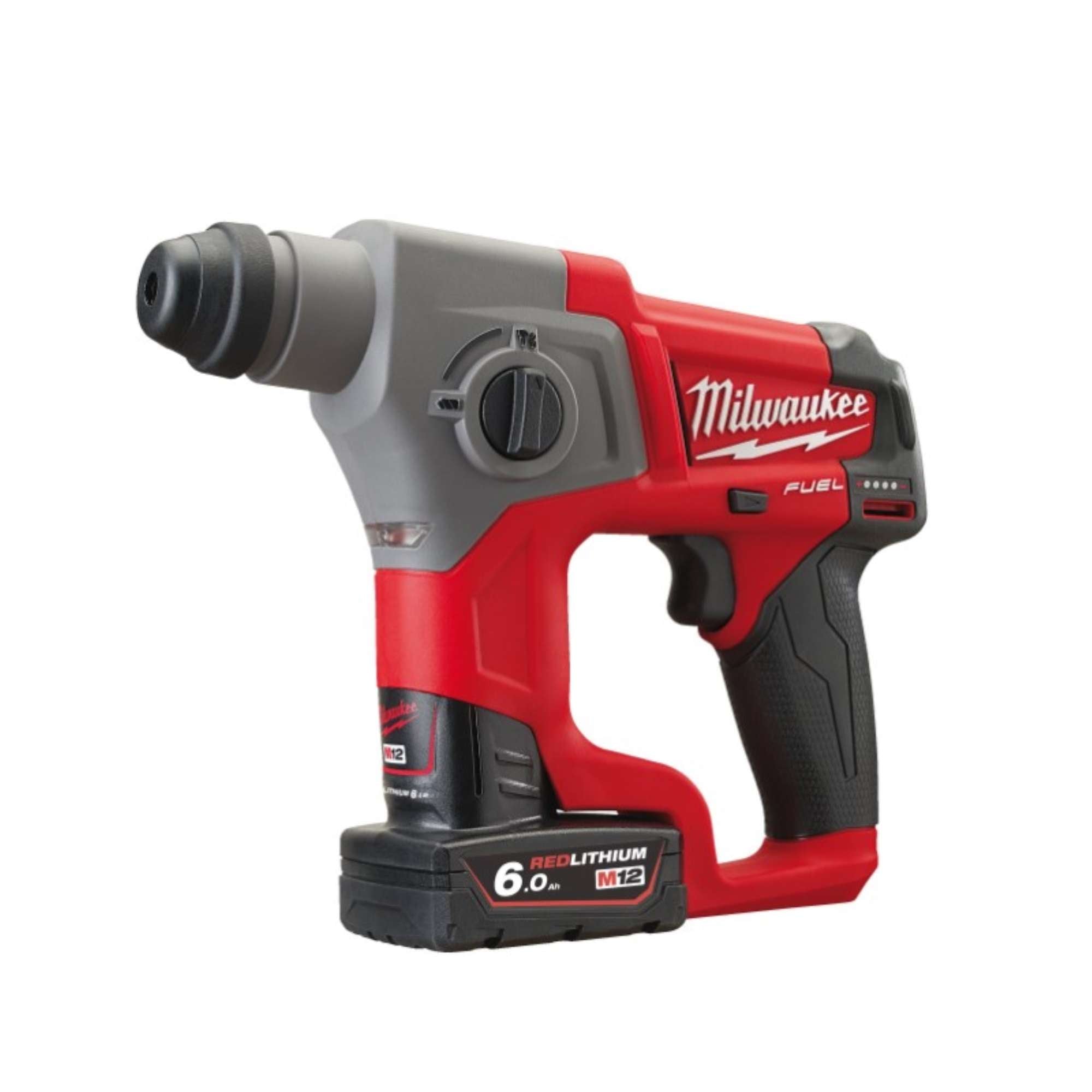 SDS-Plus M12 12V Compact Power Hammer + 2 6Ah Batteries - Milwaukee 4933451510