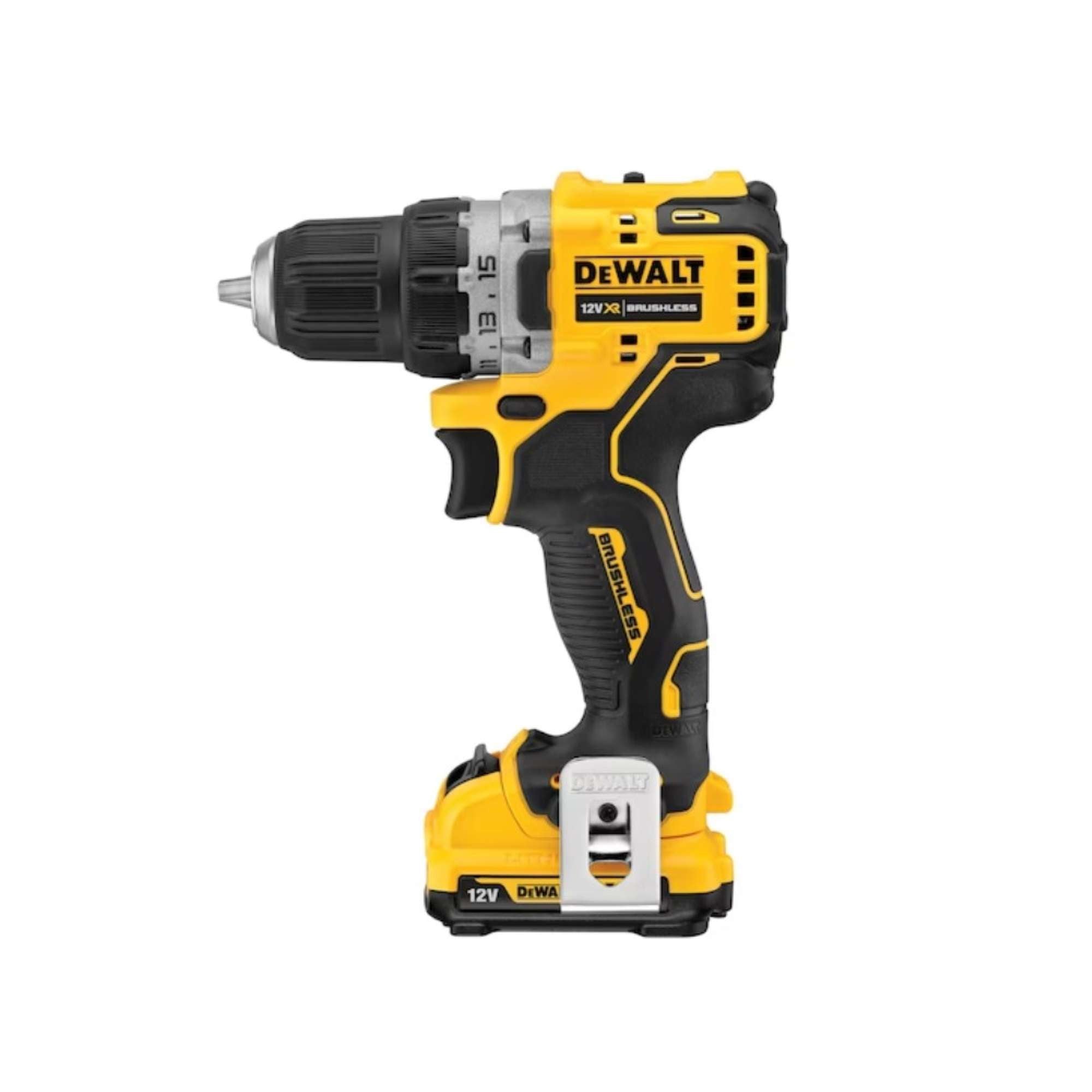 12V Compact Drill Driver with 2 x 2Ah batteries - Dewalt DCD701D2-QW