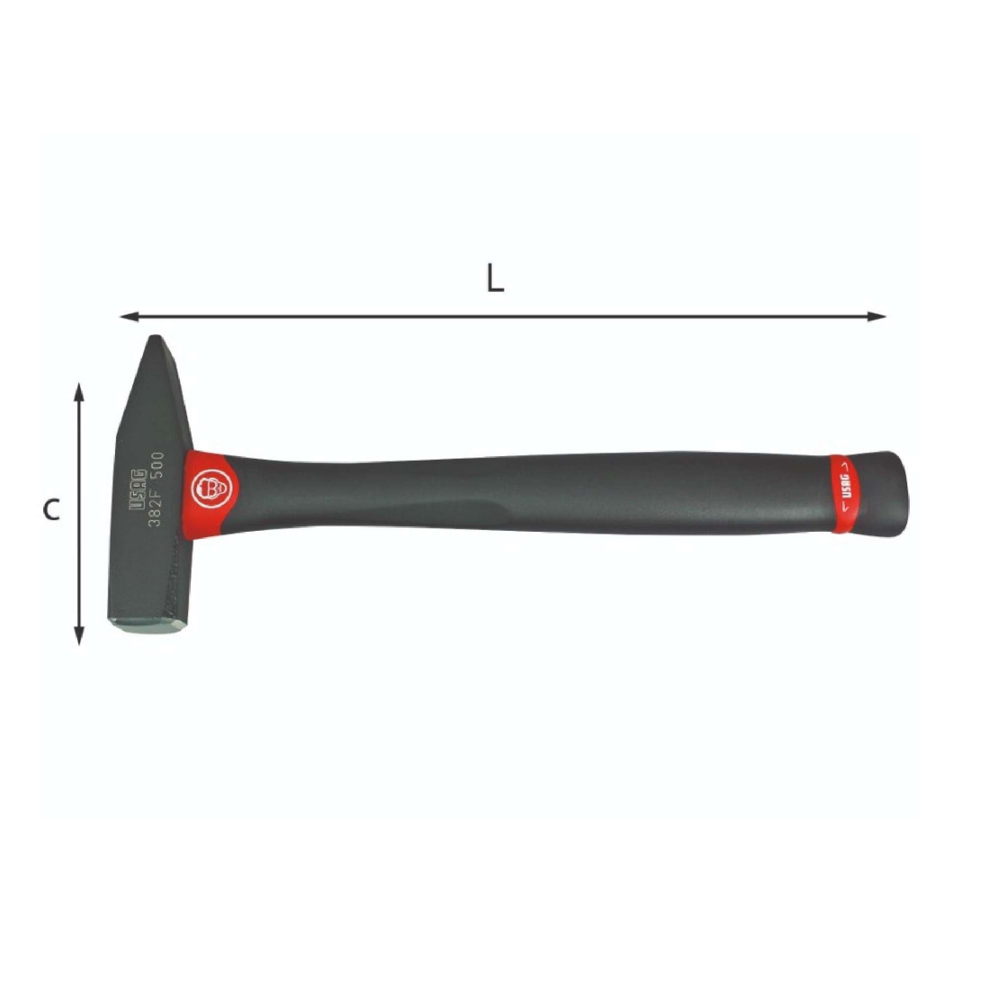 Hammer for mechanics graphite handle - Usag 382 F