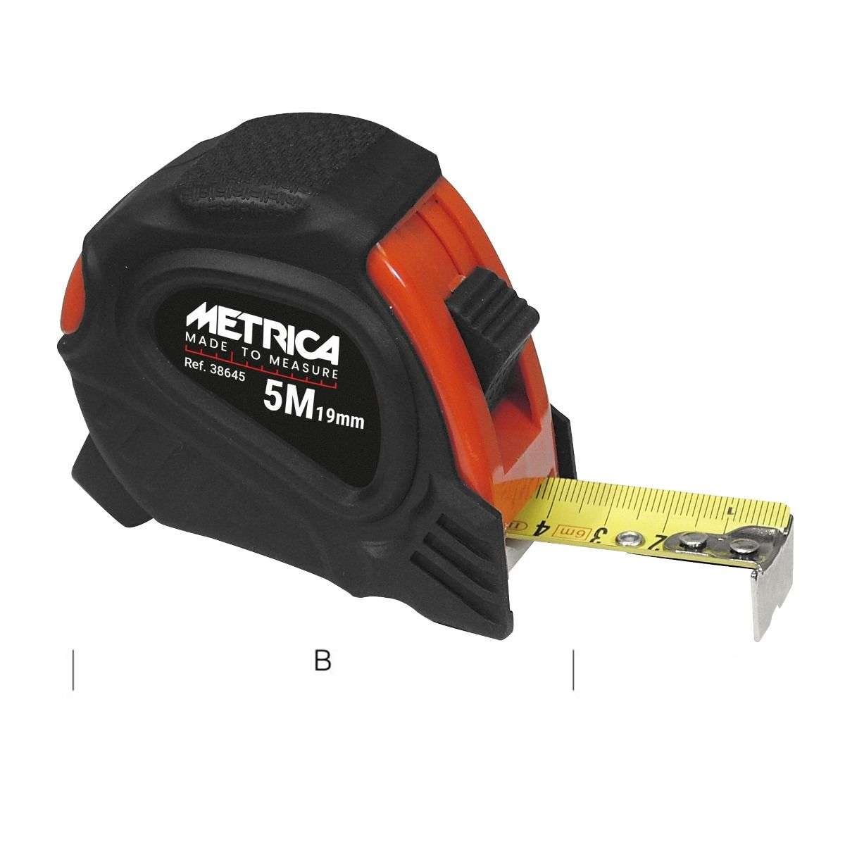 Metric tape measure 3 stops different sizes - Metrica