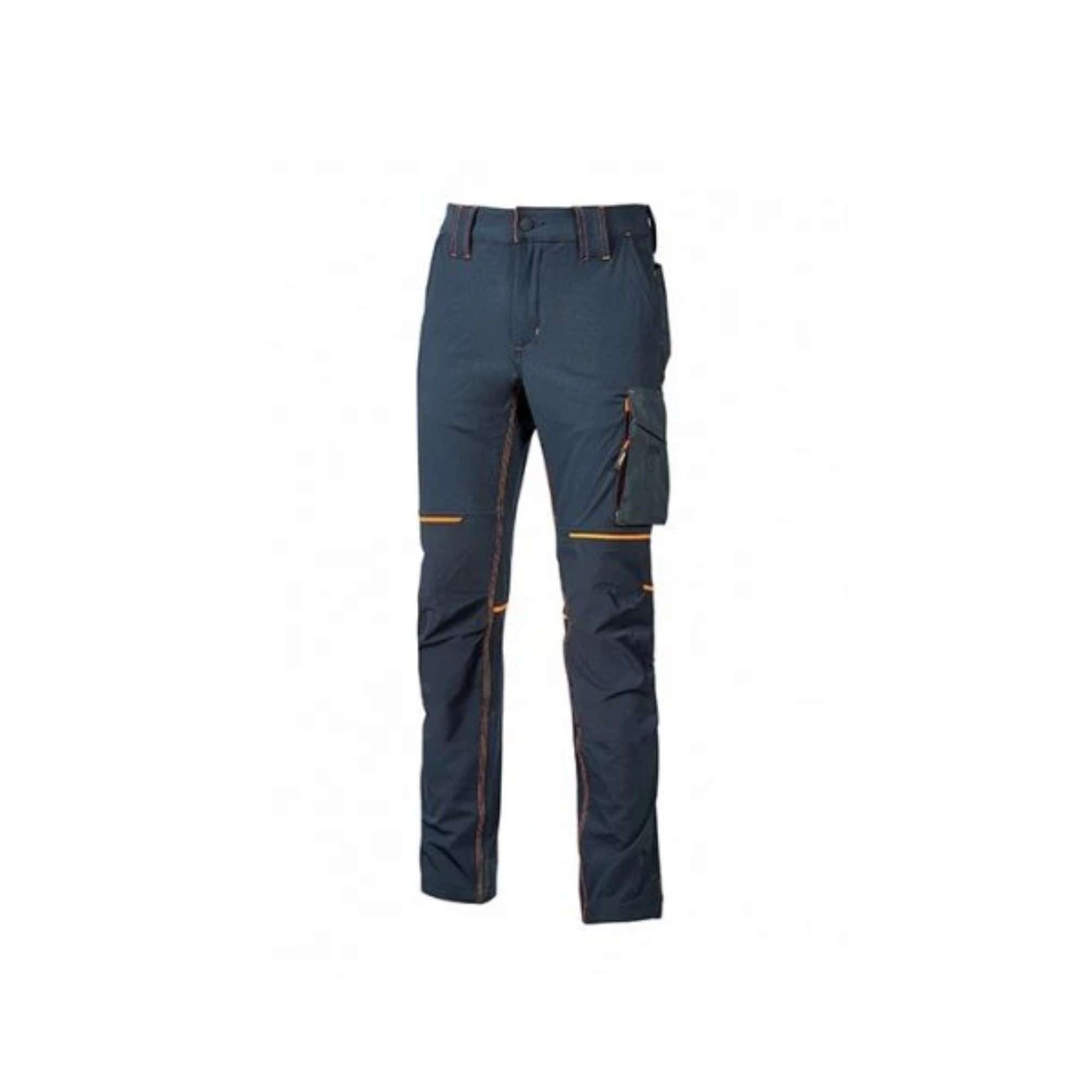 U-4 BLACK CARBON U-POWER FU189BC fabric trousers