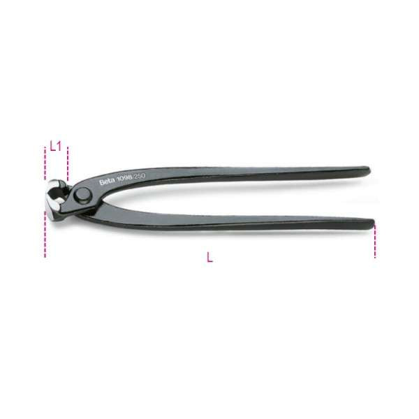 Tongs for ironworkers and concrete workers 250mm - Beta 1098