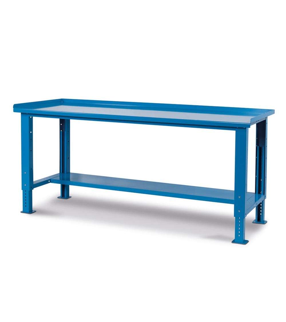 WORKSHOP WORKBENCH 2000 x 750 x 732-1107 H - STEEL TOP - FAMI - WORK UP BLUE