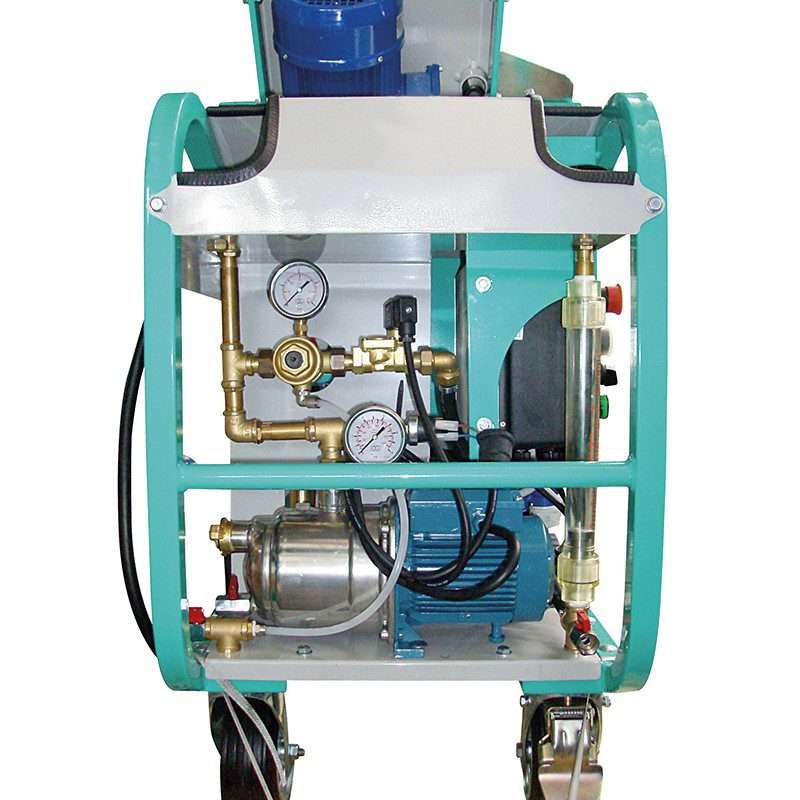 Single-phase plastering machine, continuous cycle mixing sprayer pump KOINE 3