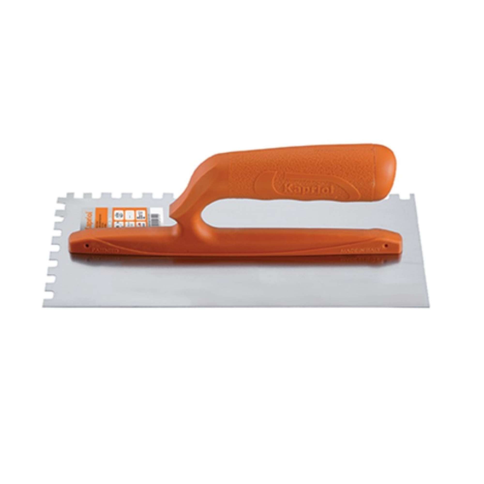 Toothed trowel with nylon handle - Kapriol