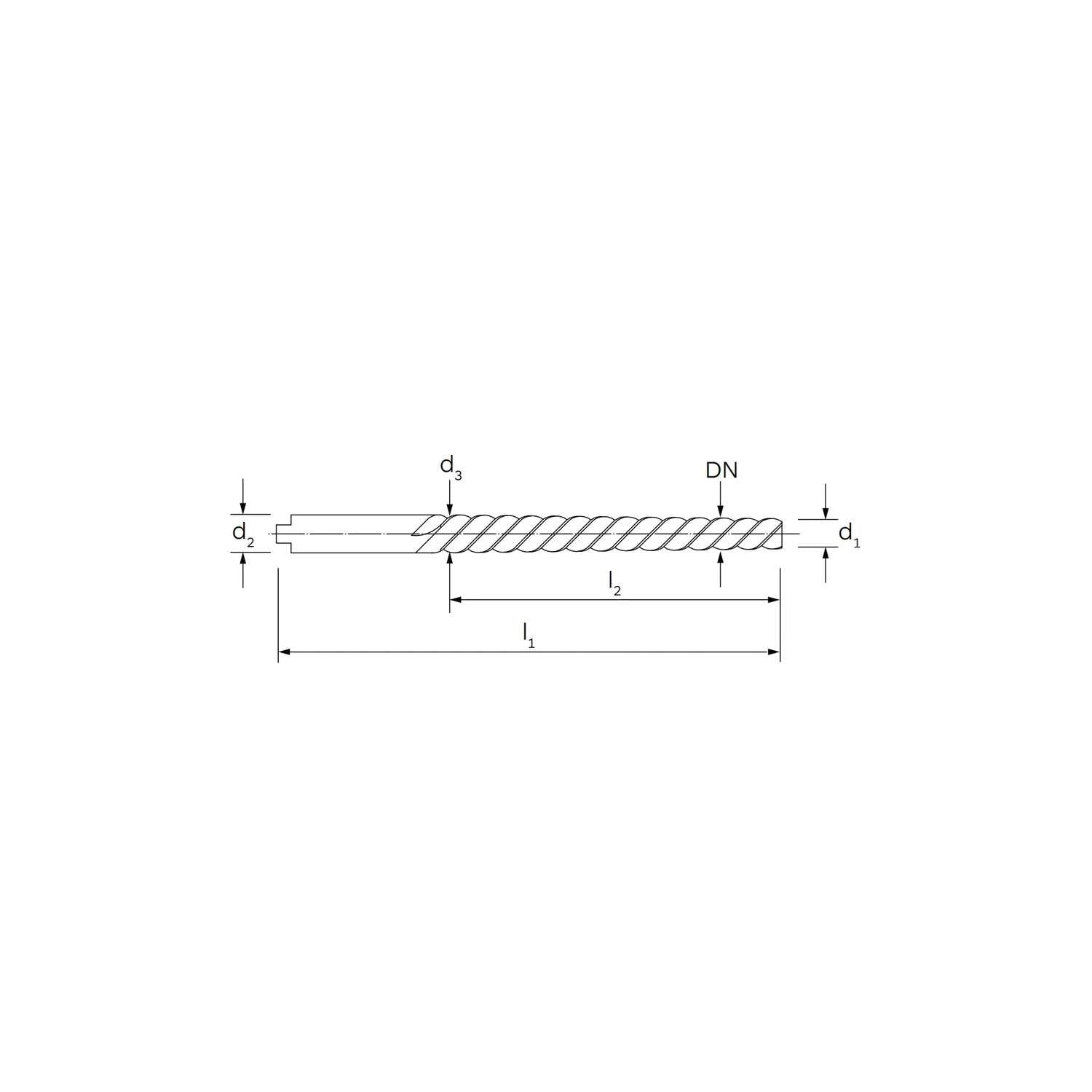 Machine reamer for bevel plugs size 45'DIN 2179 - ILIX