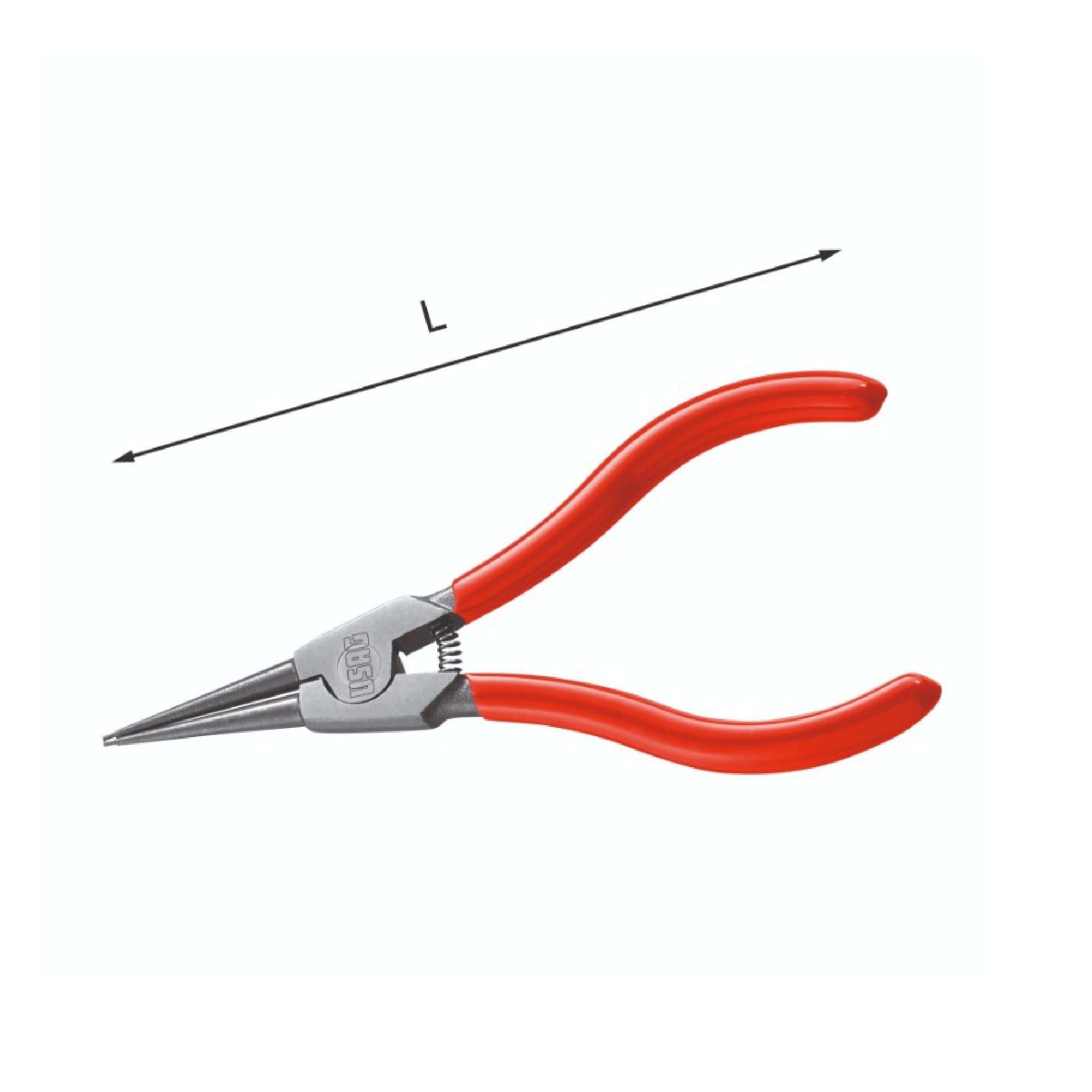 Straight Nose Pliers for Outer Snap Rings 19-60 - Usag U01280014 128 C