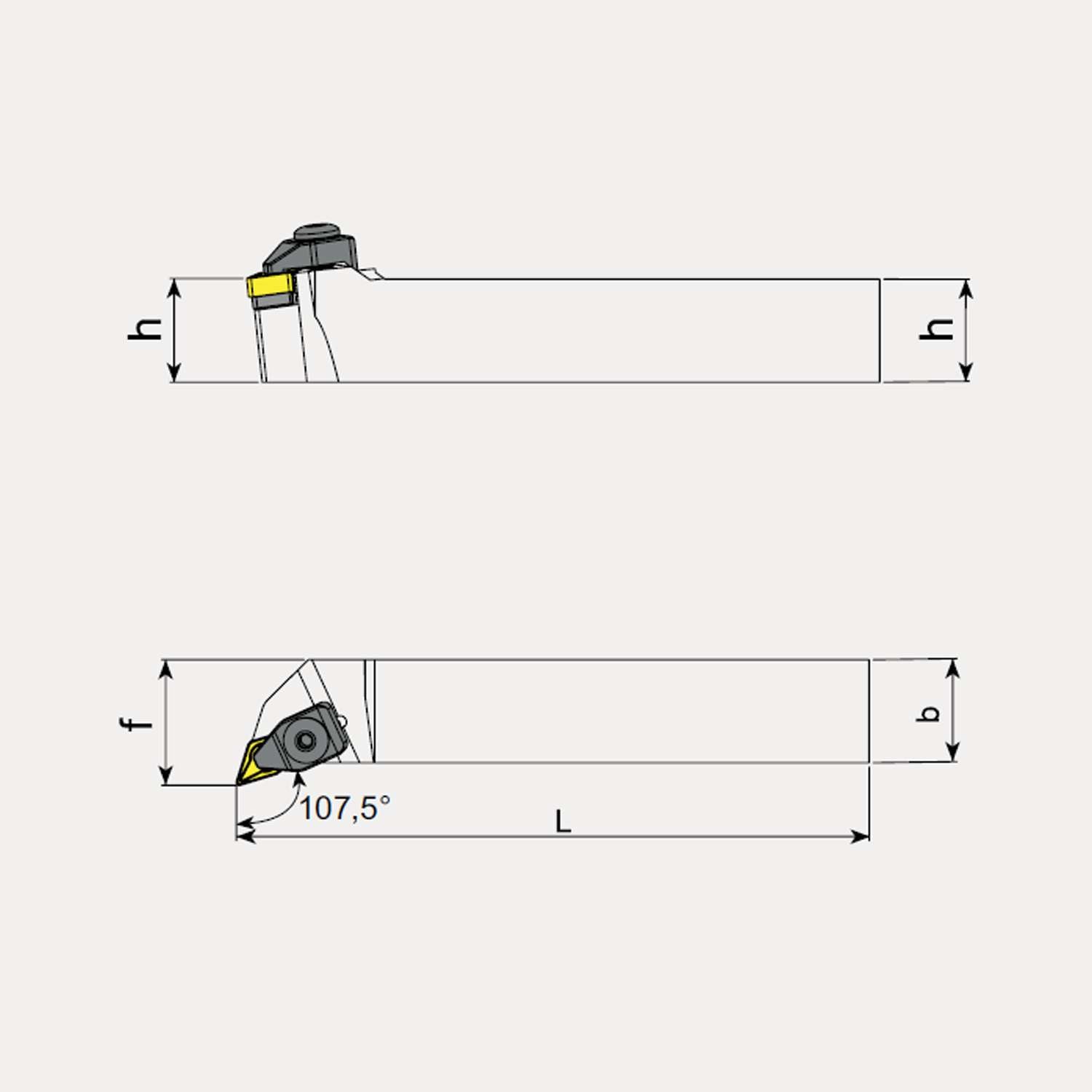 External Machining Toolholders - Negative Inserts - Talicarb TDHN