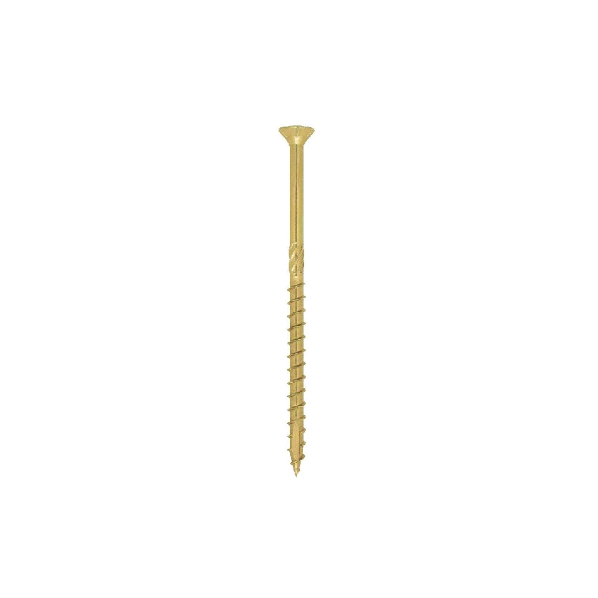 Yellow galvanised TPS wood screw - 100pcs. - Friulsider