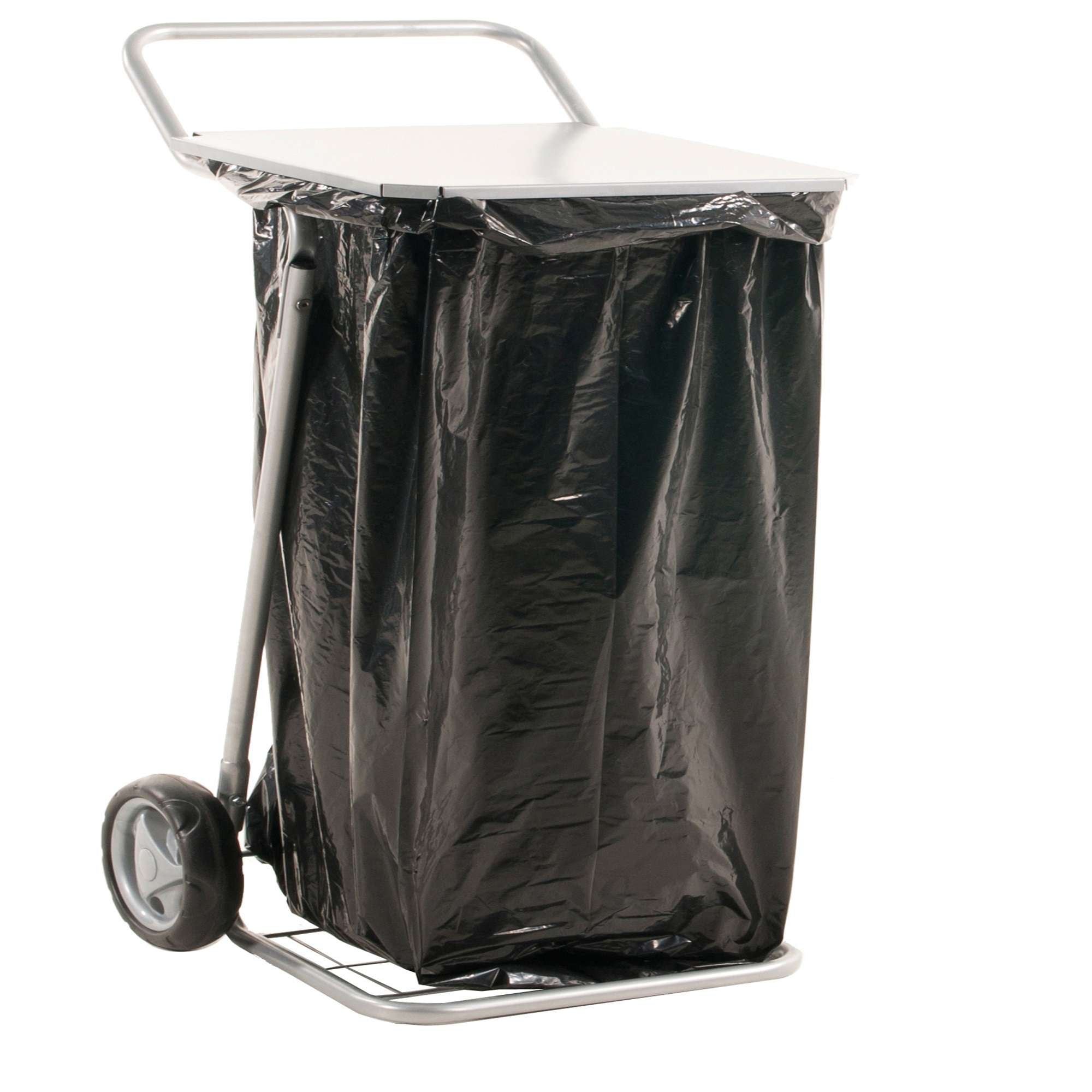 Sack trolley with with lid to prevent bad smell, LxWxH (mm) 580 x 470 x 940