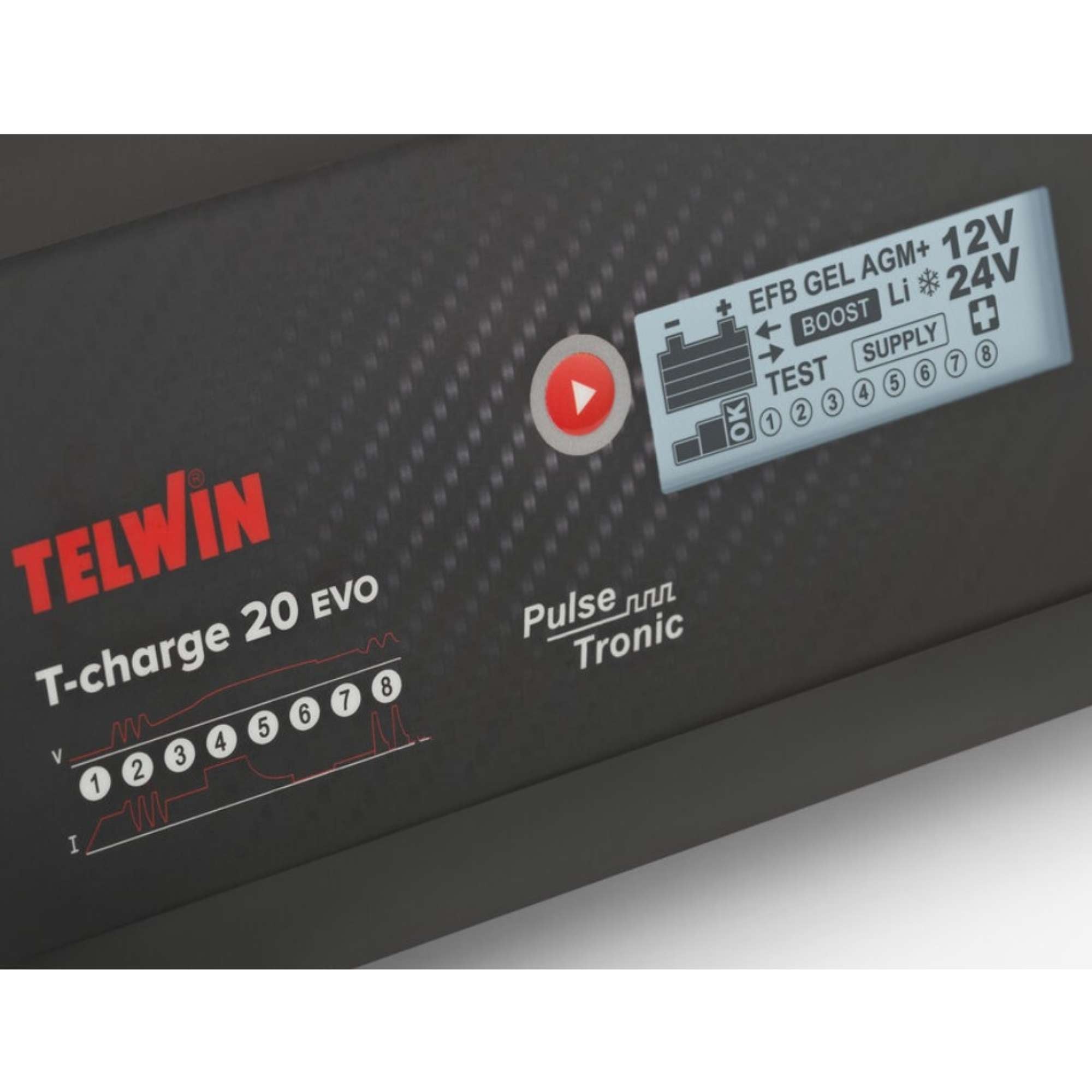 T-Charge 20Evo 12/24V Charger - Telwin TCHARGE20EVO