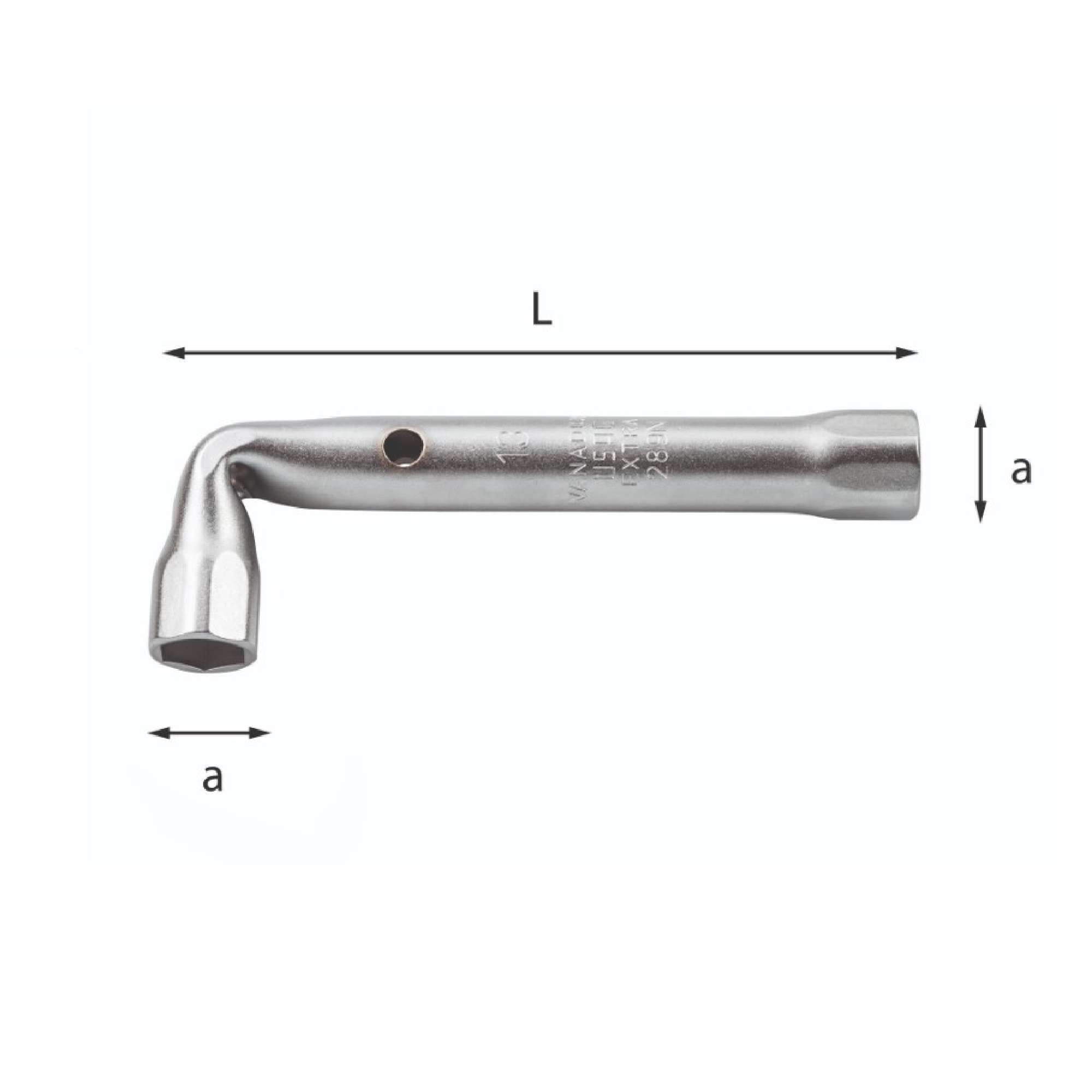 Lightweight double socket wrench 13mm - Usag U02890110