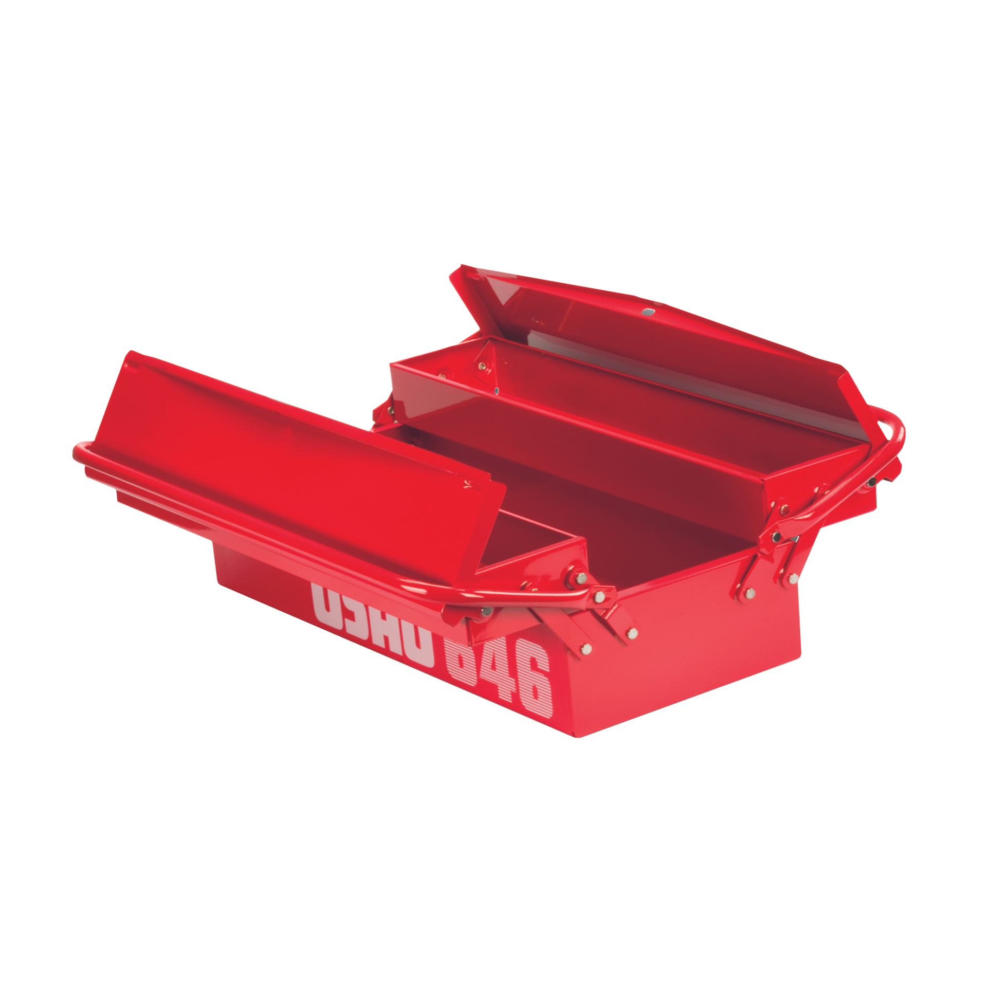 Long Cantilever Tool Box, 3 compartments (Empty) - Usag 646/3LV - U06460102