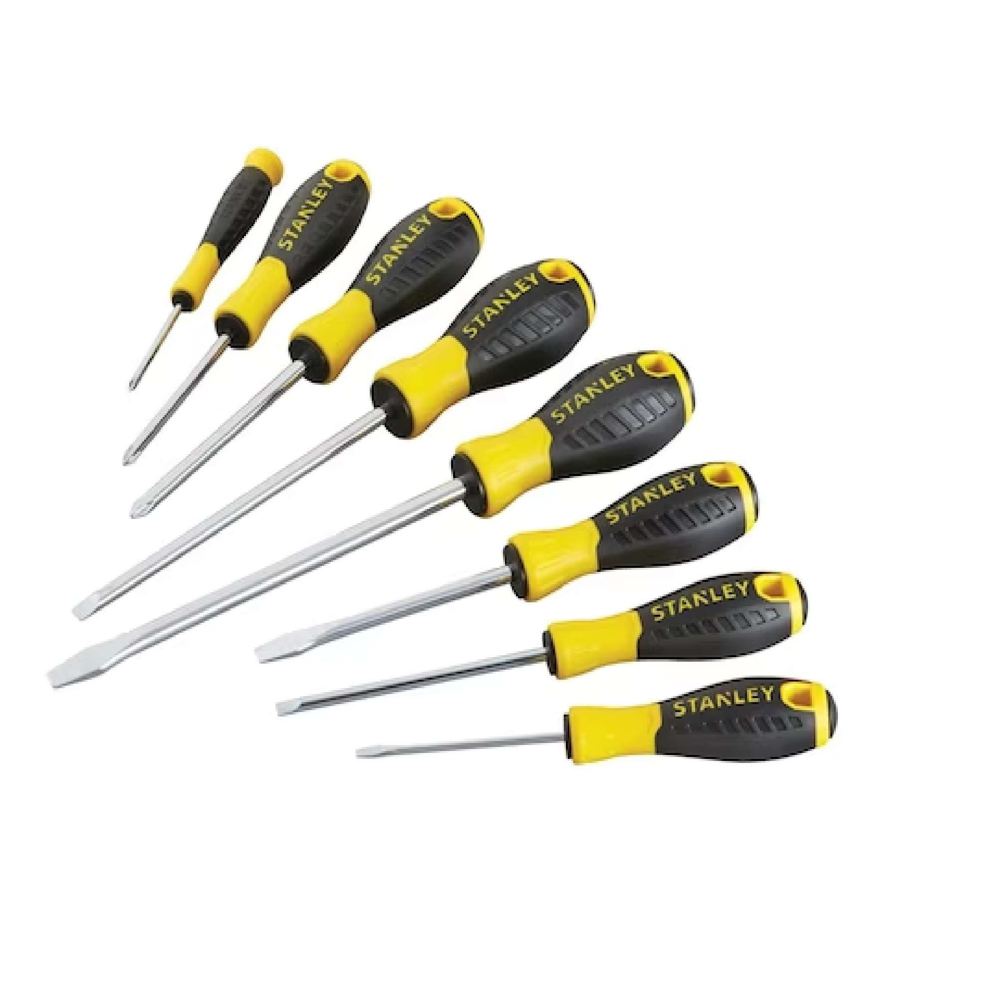 8 Screwdriver Set, Chrome Vanadium Blade - Stanley Essential STHT0-60210