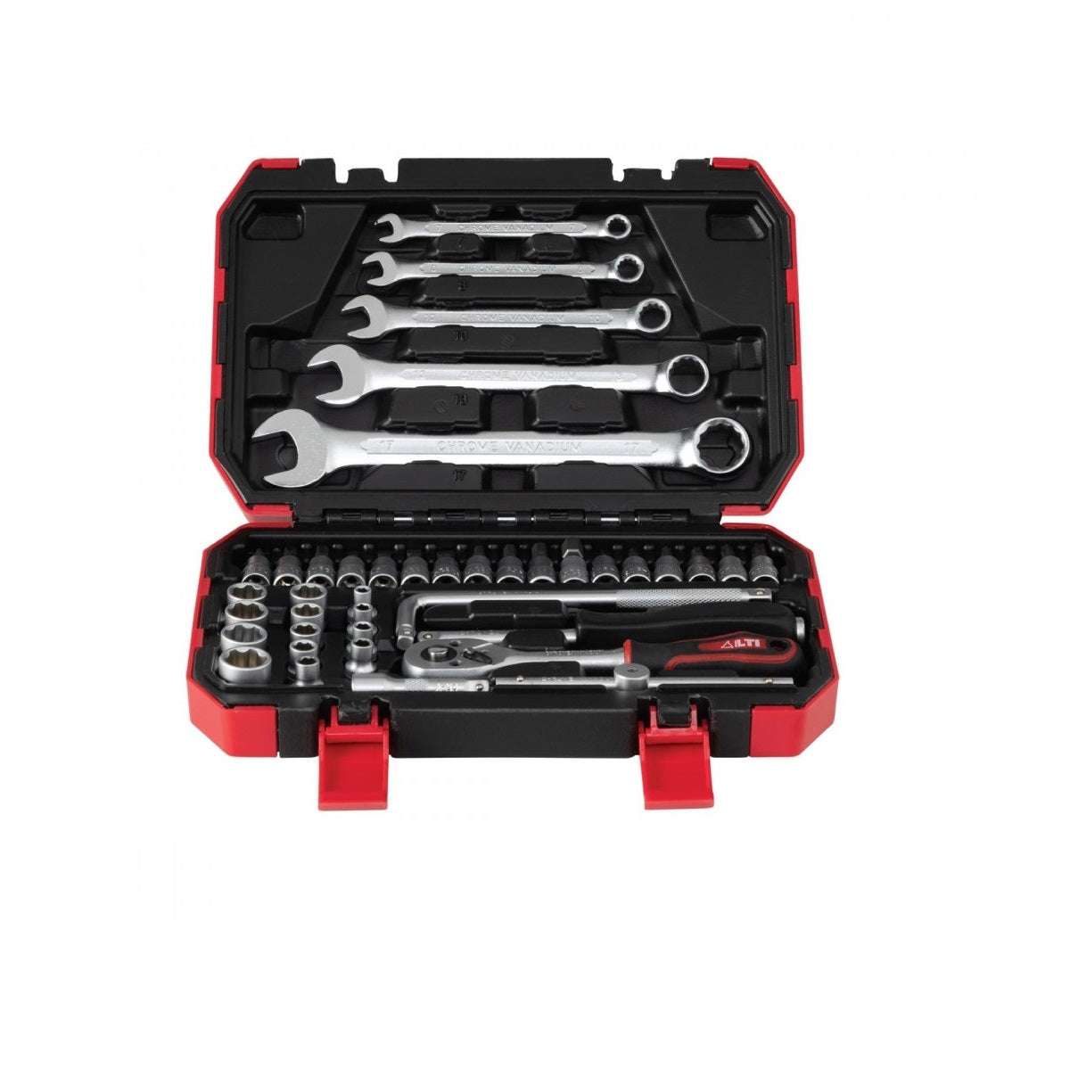 Case LTI consisting of 40 pieces with 1/4" ratchet wrench - LTI