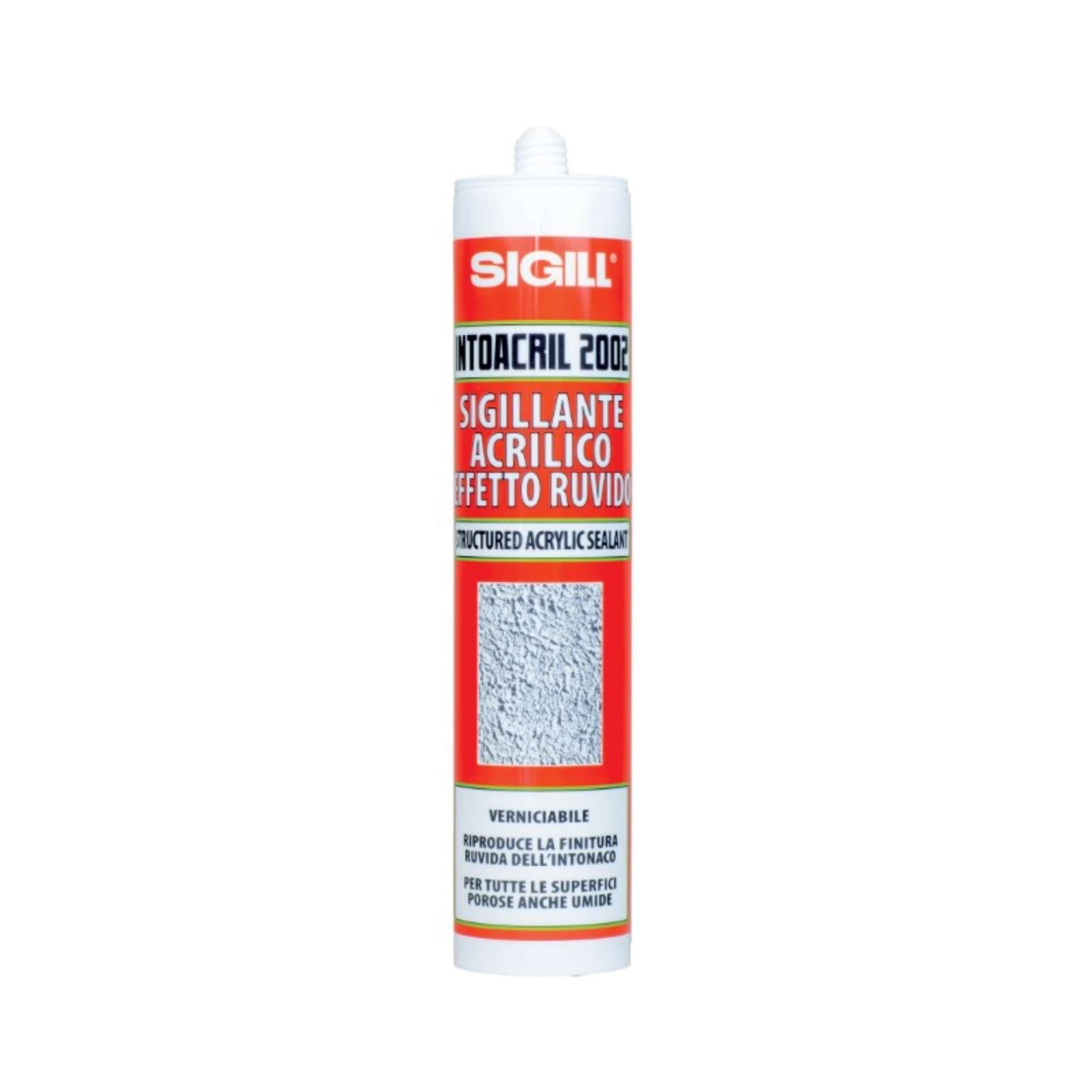 Intoacril 2002 acrylic sealant granular structure white - NPT 0006034