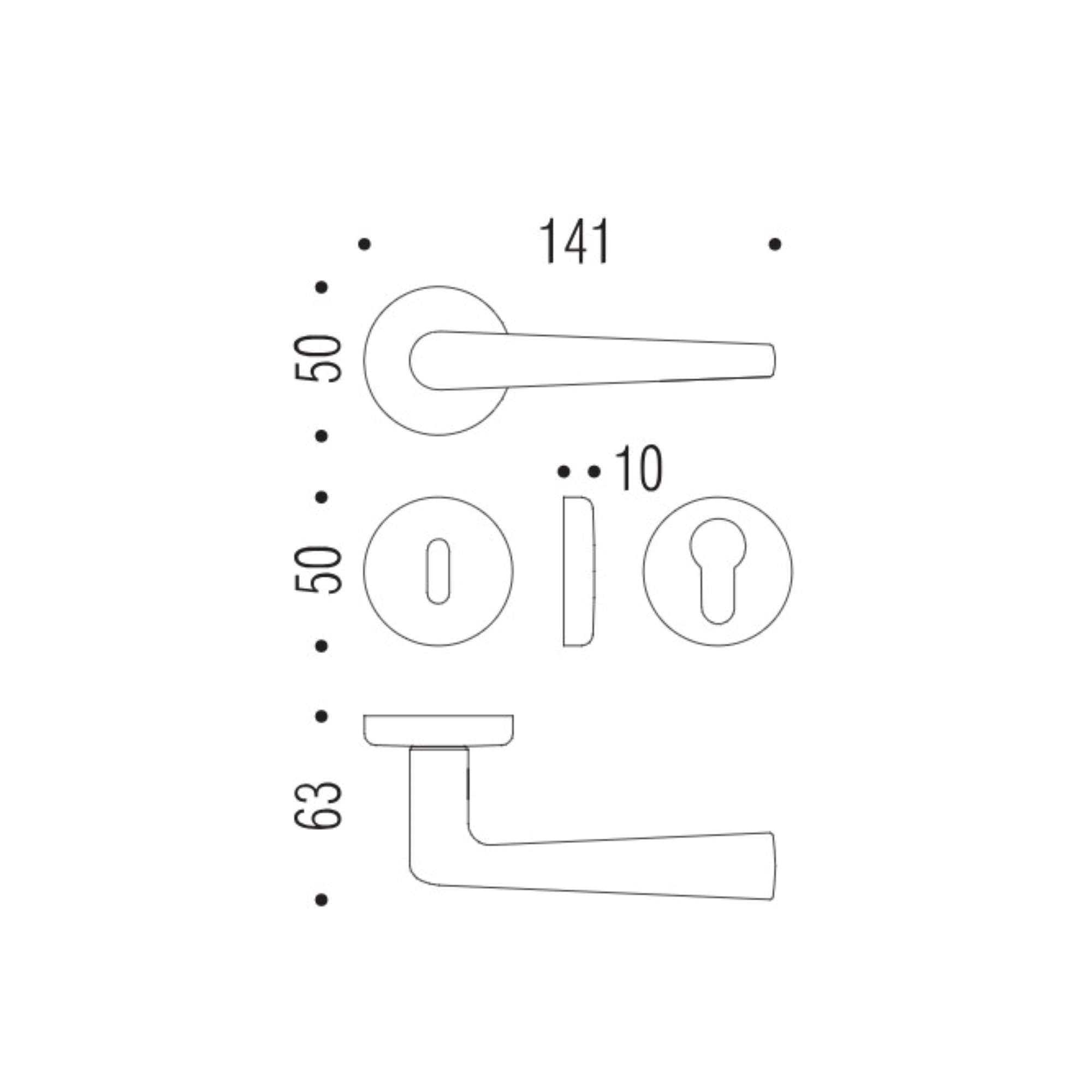 Cd91r robotre handle with washer q.8 - 0cd91r-ol