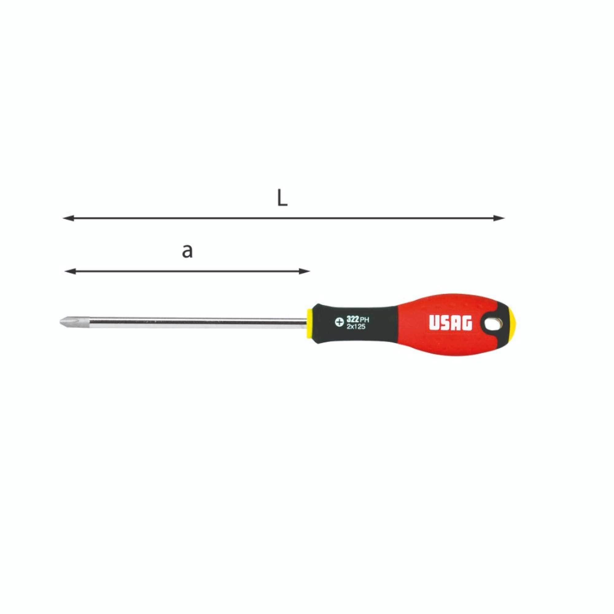 Screwdrivers for Phillips cross recessed screws - Usag 322 PH