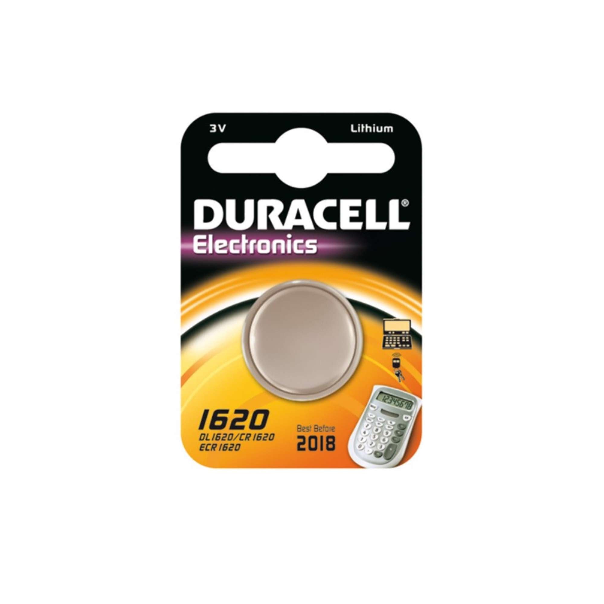 3V Lithium button cell - DURACELL CR1620