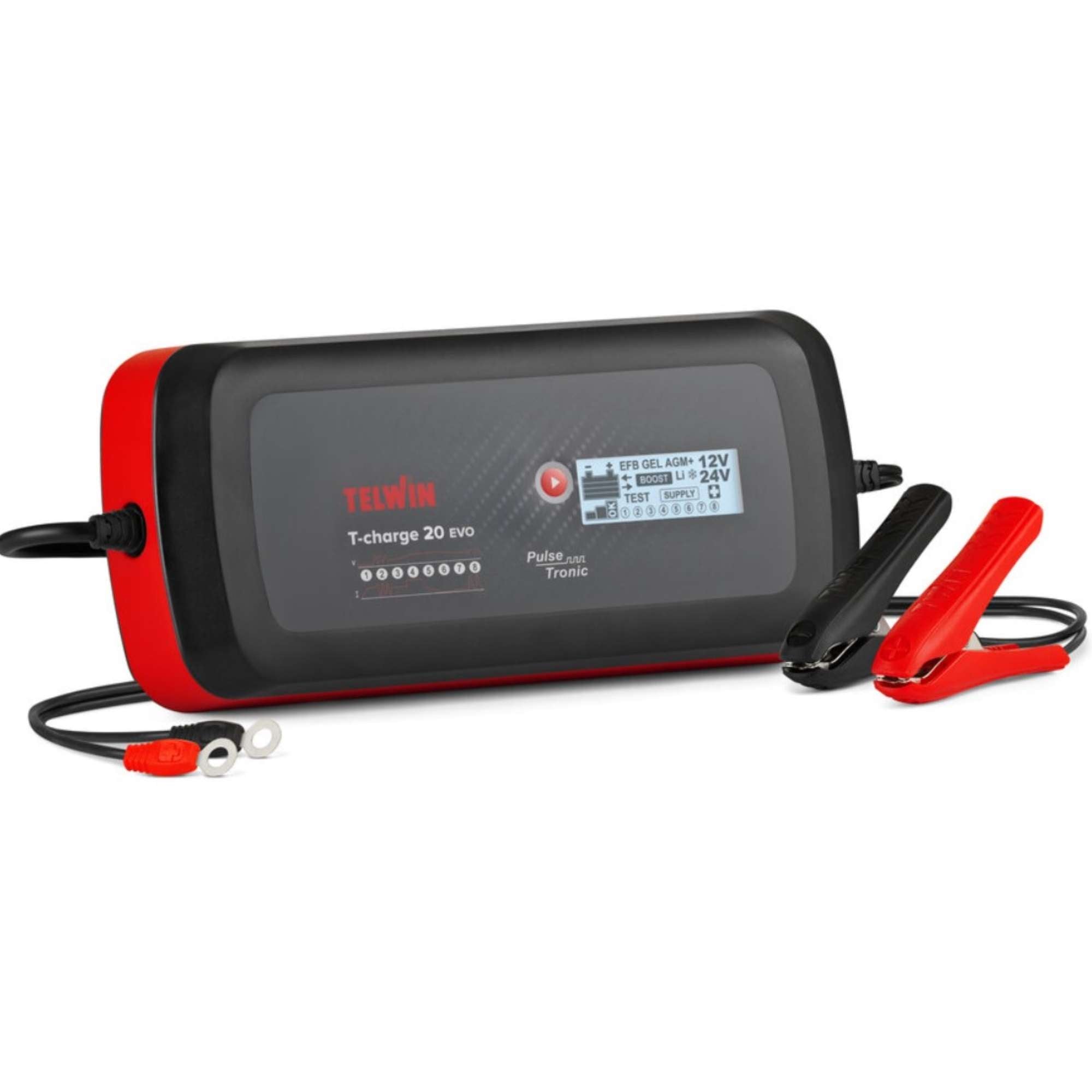 T-Charge 20Evo 12/24V Charger - Telwin TCHARGE20EVO