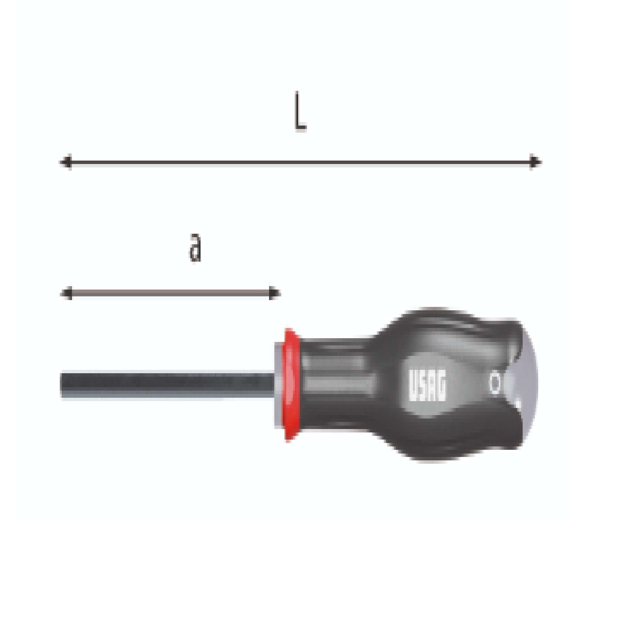 3 mm hex wrenches with handle - Usag 280 D 3 U02800824