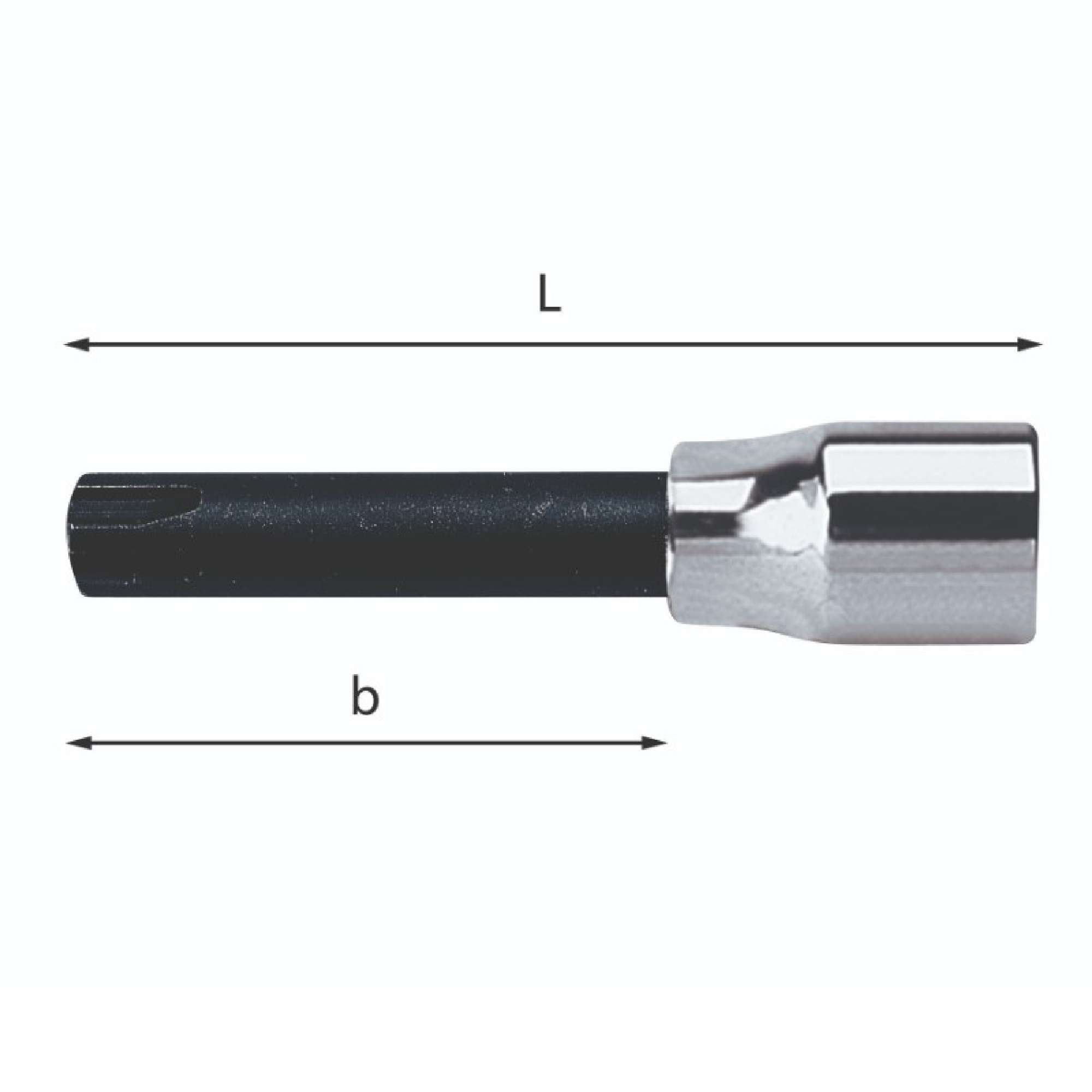 Socket wrench for hexagon socket screws RIBE - Usag 233 1/2 NS