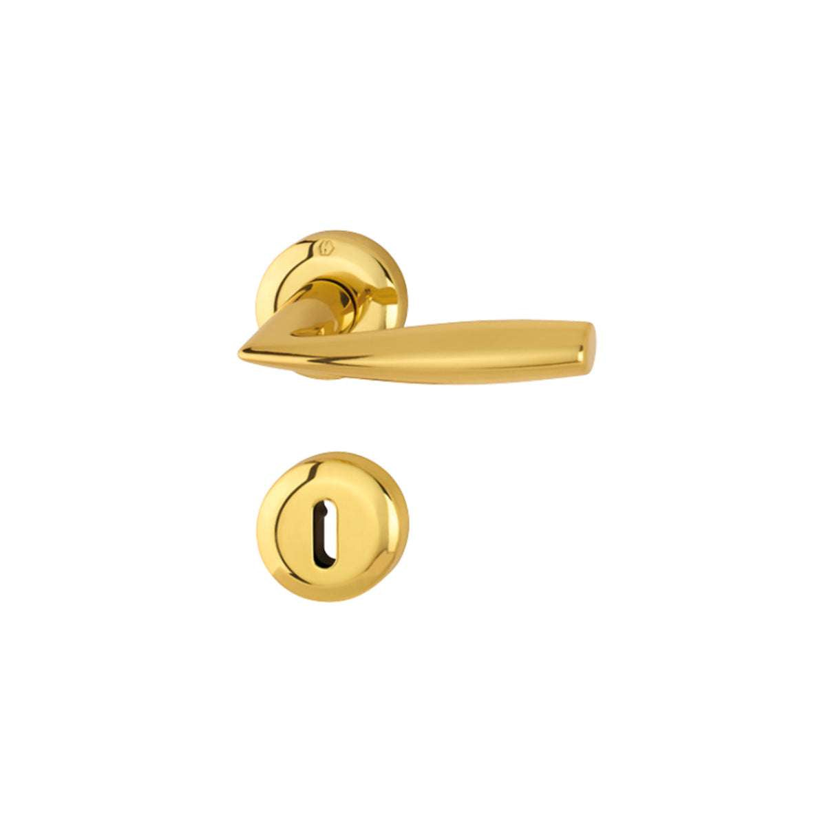 Vitoria handle with rosette and spout F71 polished brass - Hoppe 2829349