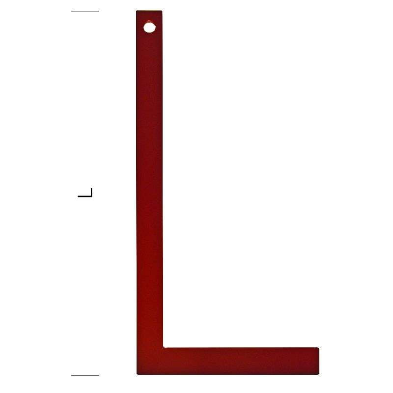 Rigid carpenter's square L 400mm - 29354 Metrica