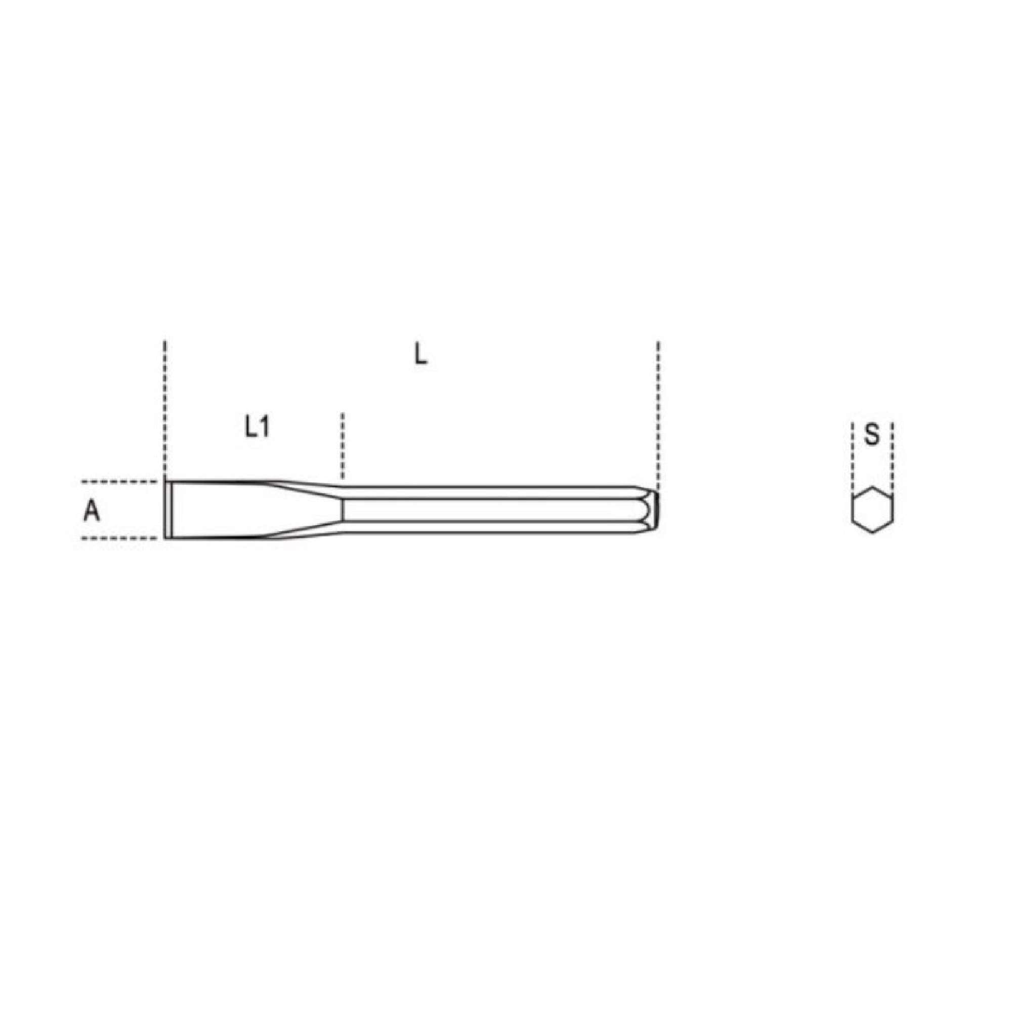 Flat chisels 25mm 175 34 175 340003 - Beta