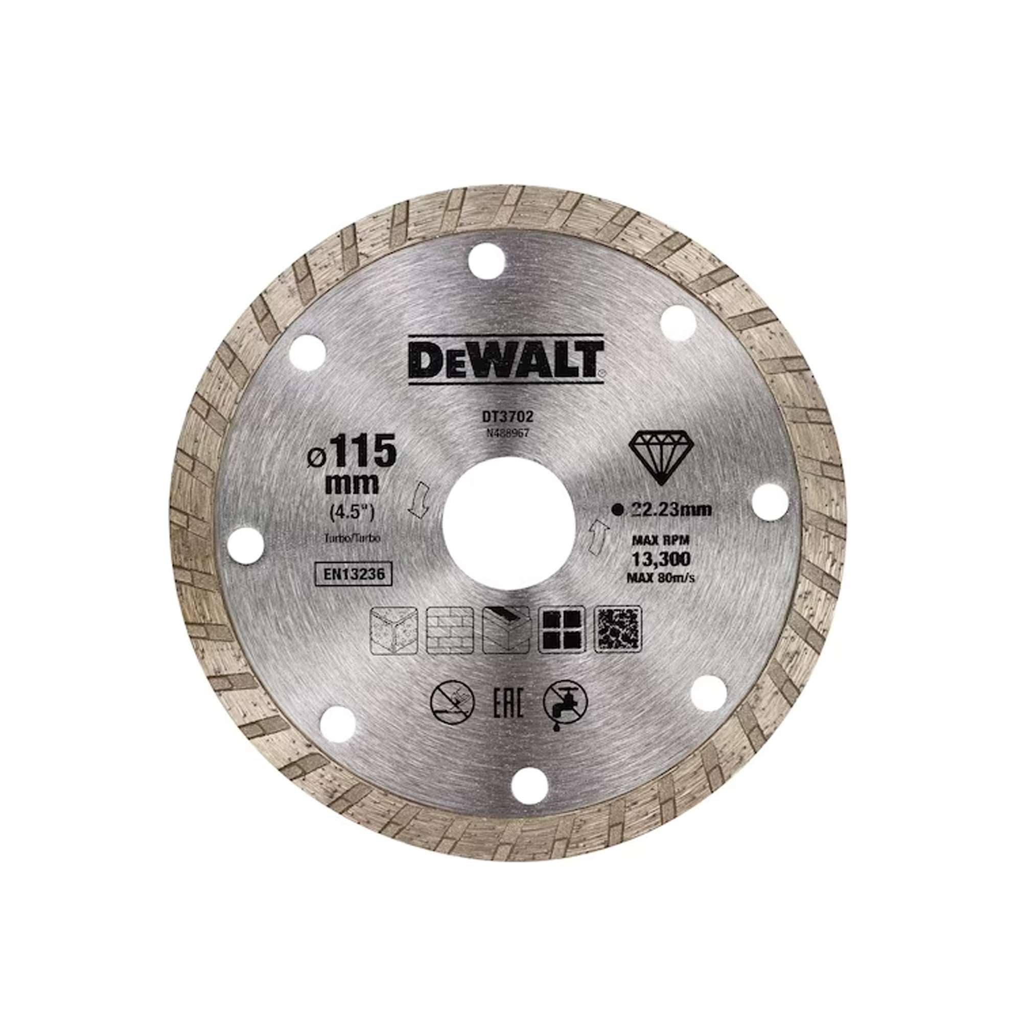 Diamond cutting disc DEWALT DT3702-QZ 115 X 22.2 X 7 MM