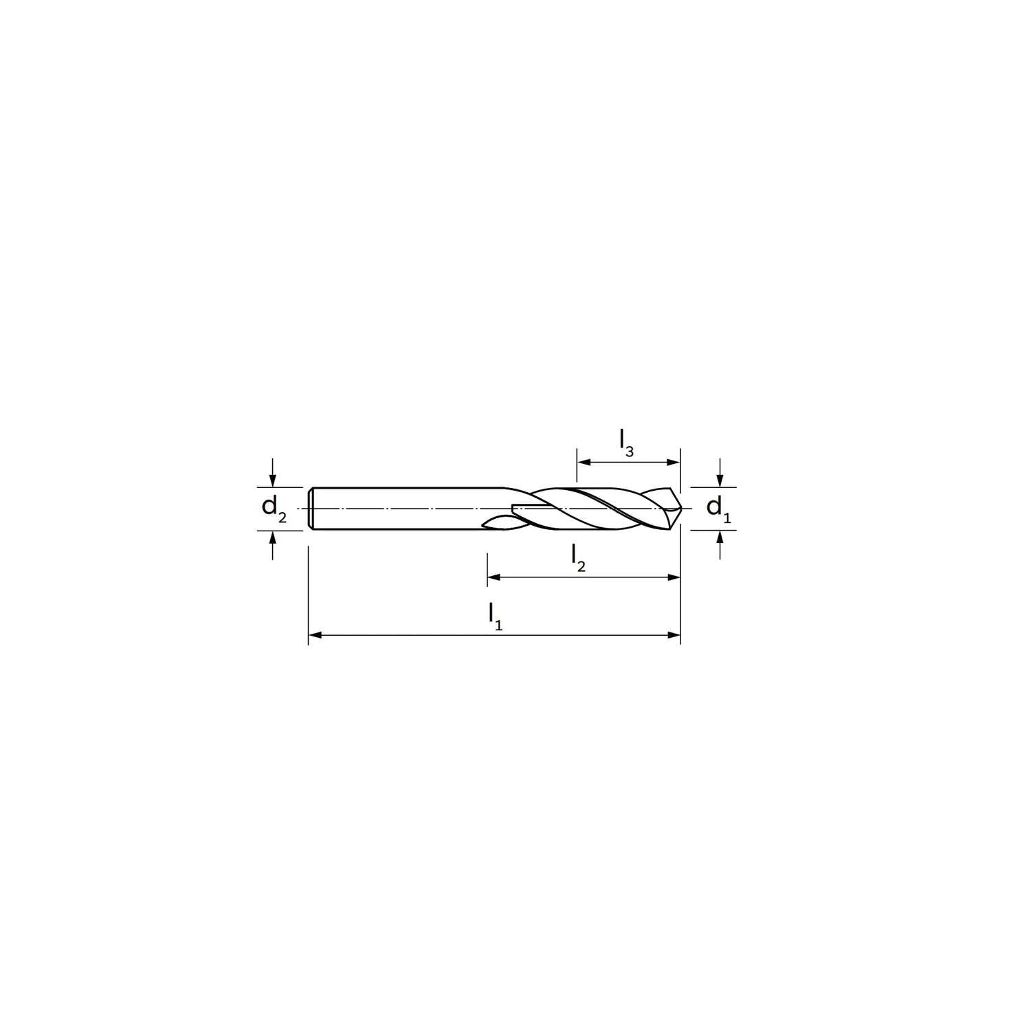 3 Propeller drill MDI for general purpose DIN 1897 8 - ILIX